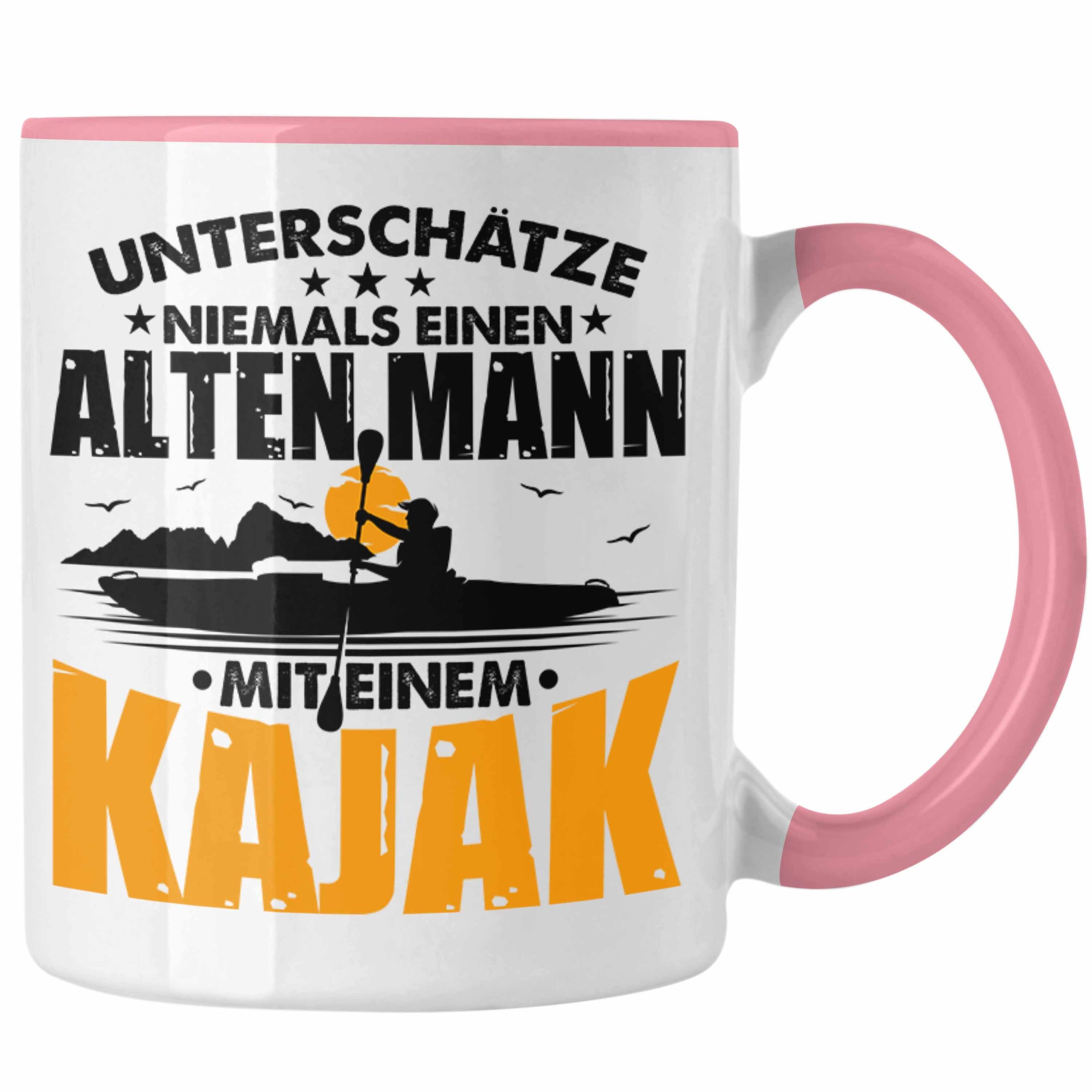 Überraschung Geschenkidee Tasse Geschenk Evolution Kajak-Fahrer Rosa Trendation Trendation Geburtstag Tasse - Kajak