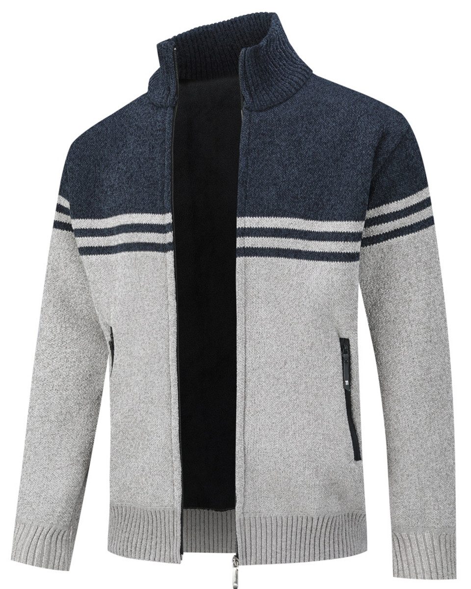 Allthemen Cardigan mit Stehkragen Grobstrick warmer günstig online kaufen