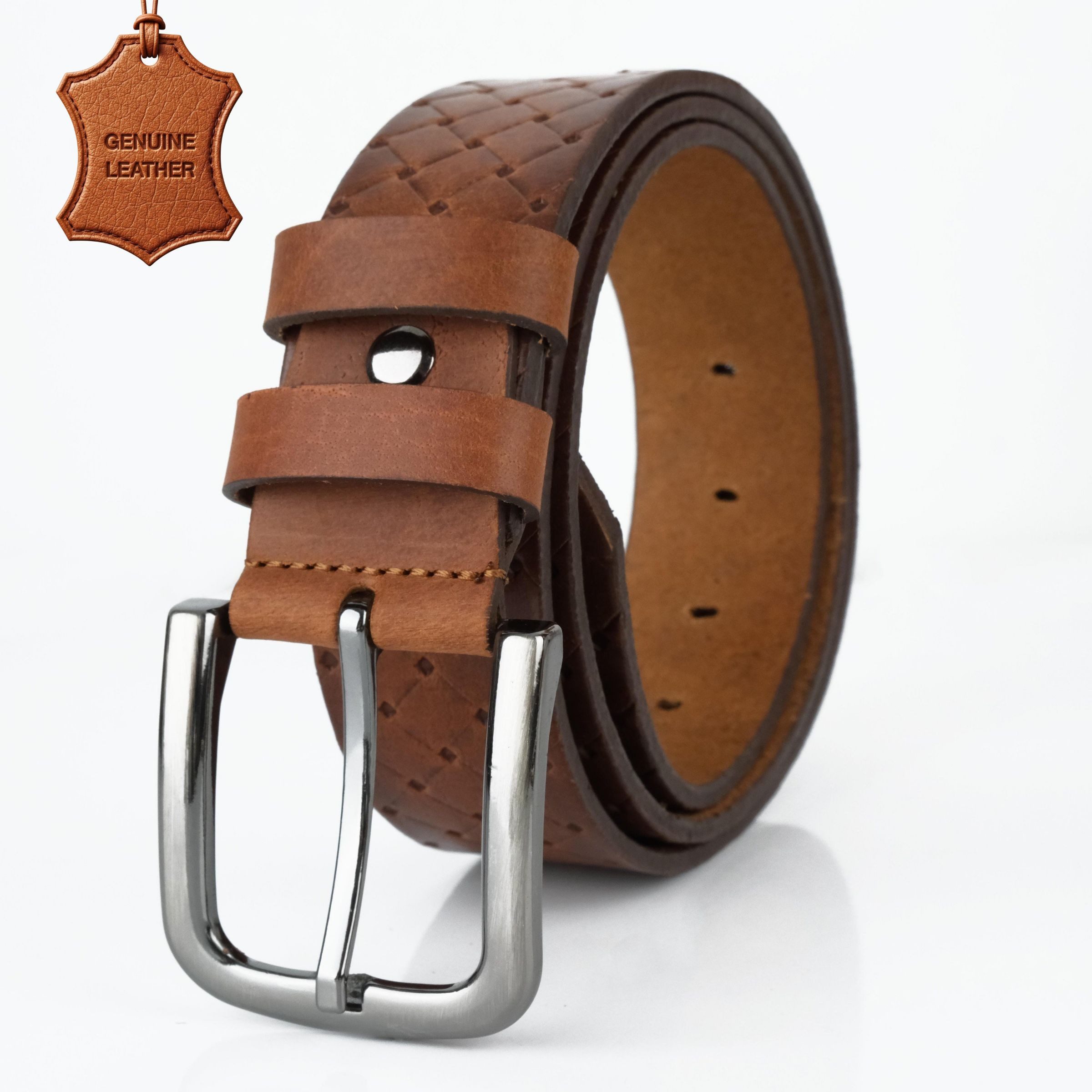 herémood Ledergürtel Gürtel Herren 4cm breit Ledergürtel Jeans Premium Geschenke für Männer (100 % Echtleder Gürtel handgefertigt, hochwertig verarbeitet, kürzbar, 1-St., Cognac 135 cm – 4 cm breit – echtes, robustes Büffelleder, langlebig) Ledergürtel Herren Cognac – robust & edel, ideales Herrengeschenk