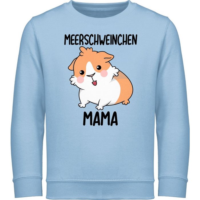 Shirtracer Sweatshirt Meerschweinchen Mama - Tiermotiv Animal Print - Kinder Premium Pullover pullover meerschweinchen - pulli für mama - kinderpulli