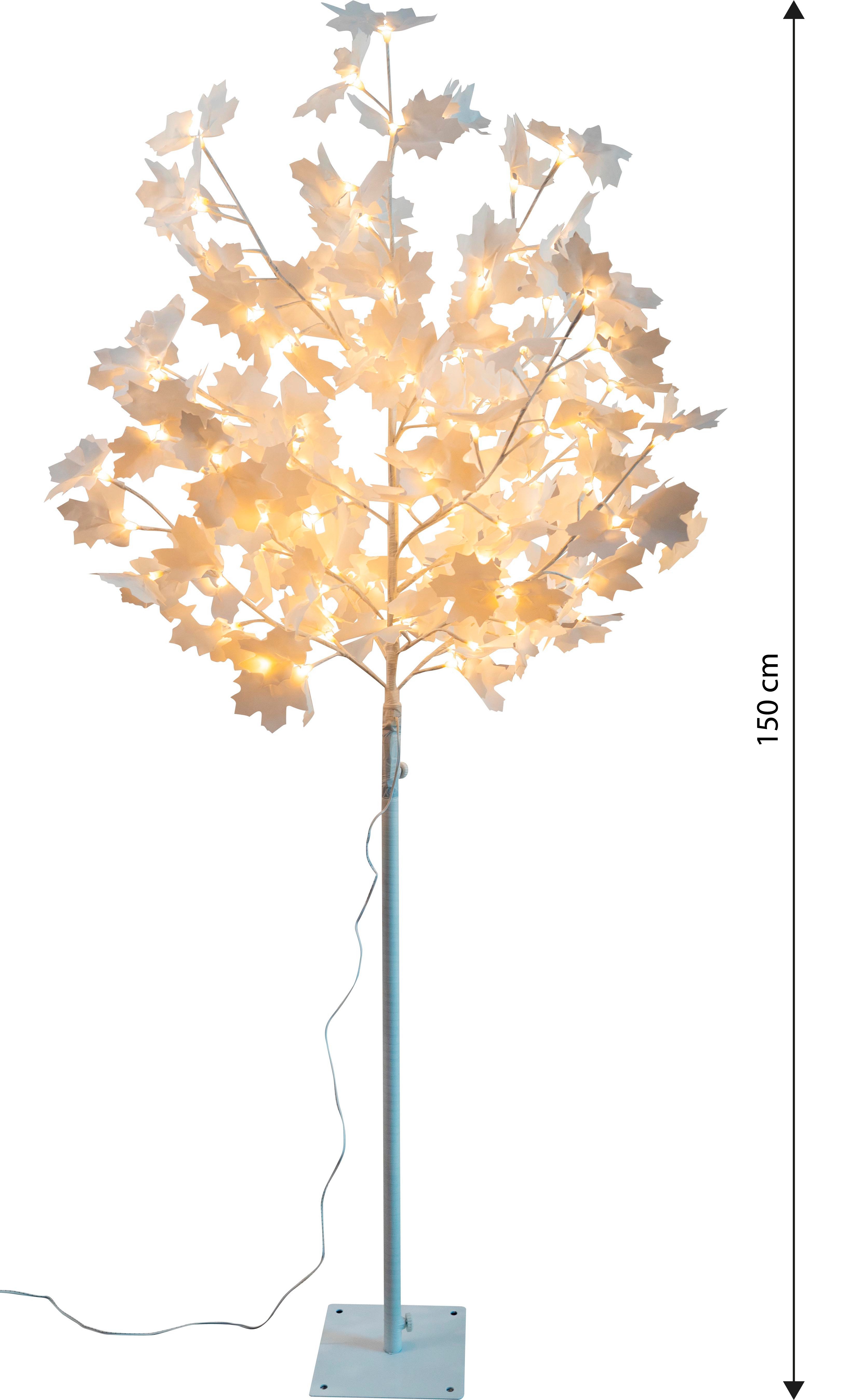Northpoint LED Baum LED Baum 120 weiße Blüten Warmweiße LEDs Timer integriert