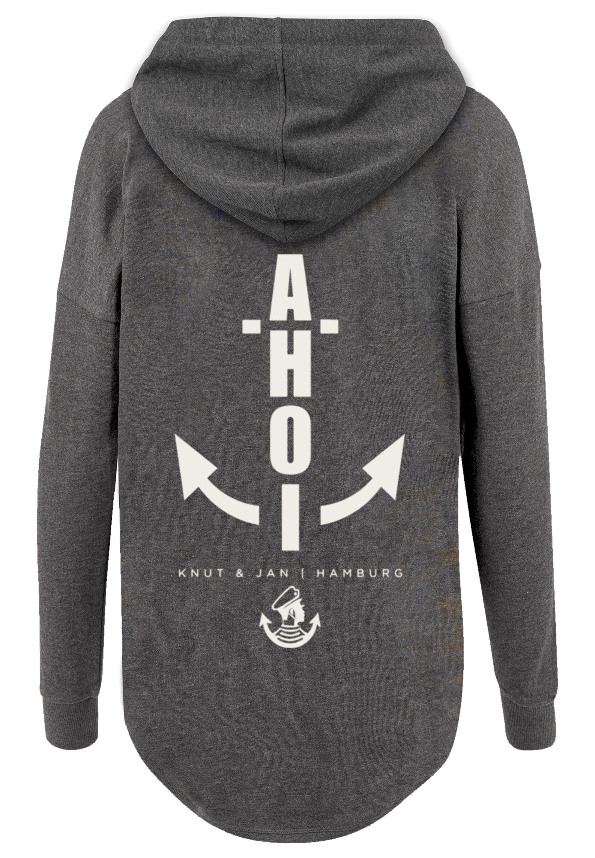 & Anker Print F4NT4STIC Hamburg charcoal Ahoi Kapuzenpullover Knut Jan