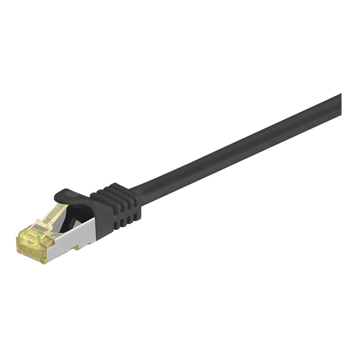 Goobay LAN-Kabel, 2x RJ45, LAN/Netzwerk (100 cm), Patchkabel S/FTP (PiMF), m. CAT 7 Rohkabel