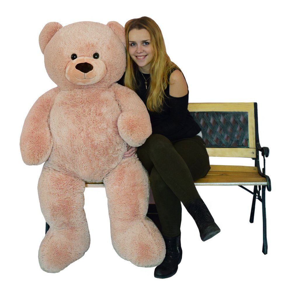TE-Trend Kuscheltier XXL Riesenteddy 135cm großer Bär Teddybär Plüschbär (Für Kinder und Erwachsene), Ein flauschiger Riesenteddy