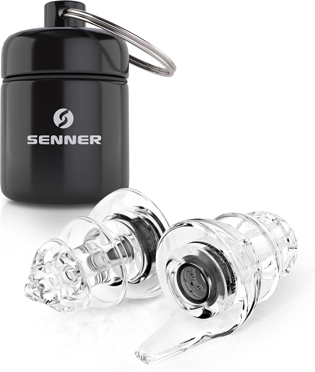 Senner Gehörschutzstöpsel MotoPro Gehörschutz - Ear Plugs Motorrad / Motorsport leicht zu tragen, Ohrstöpsel - vermindert Windgeräusche, Verkehr bleibt hörbar