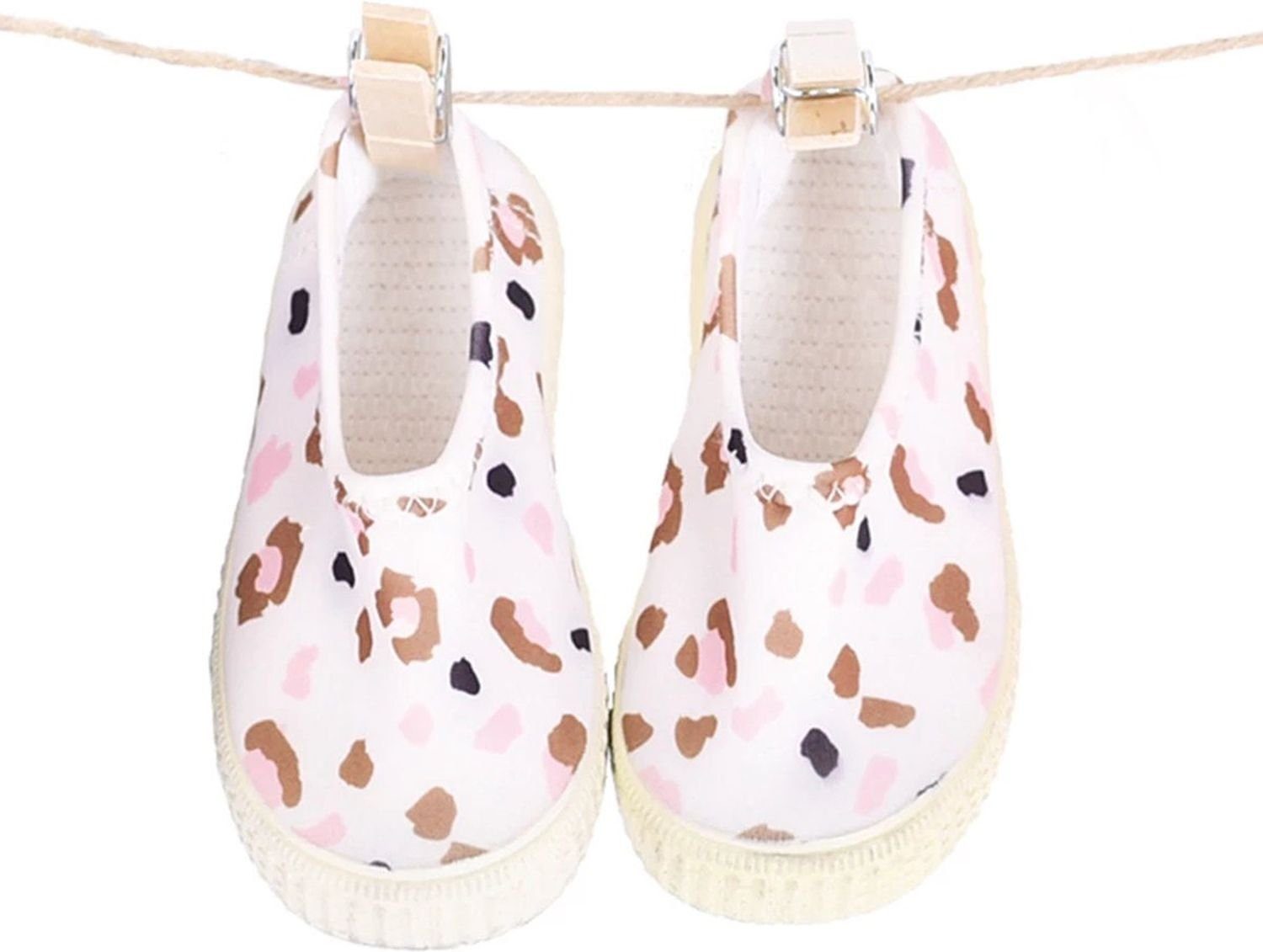 Swim Essentials Swim Essentials rutschfeste Wasserschuhe, für Kinder weiß/khaki Leopar Aquaschuh