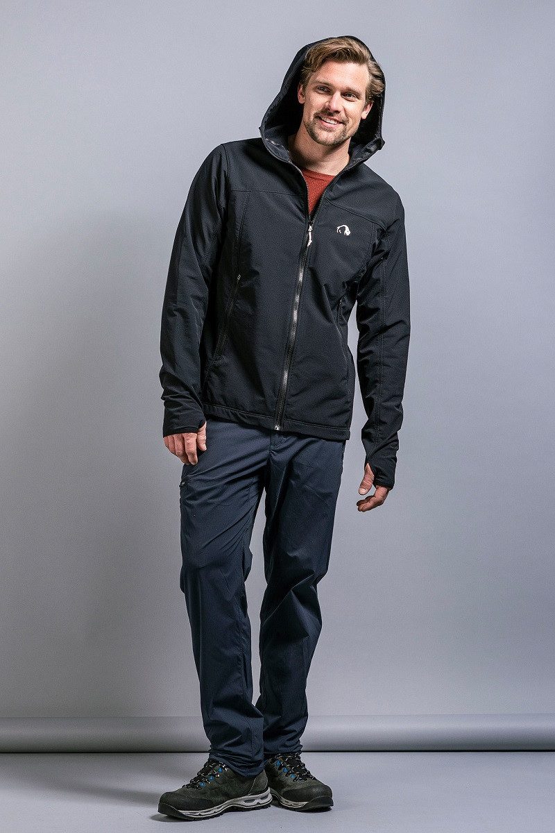TATONKA® Softshelljacke Cesi Hooded (winddicht, atmungsaktiv) schwarz Herren