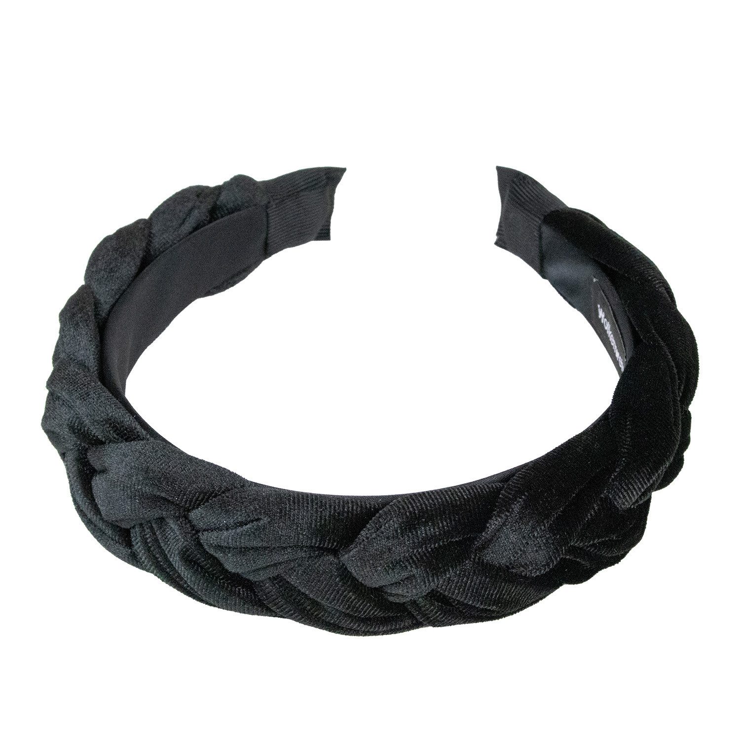 Trachtenland Diadem Flecht Haarreif 'Samira' aus Samt, Haarschmuck