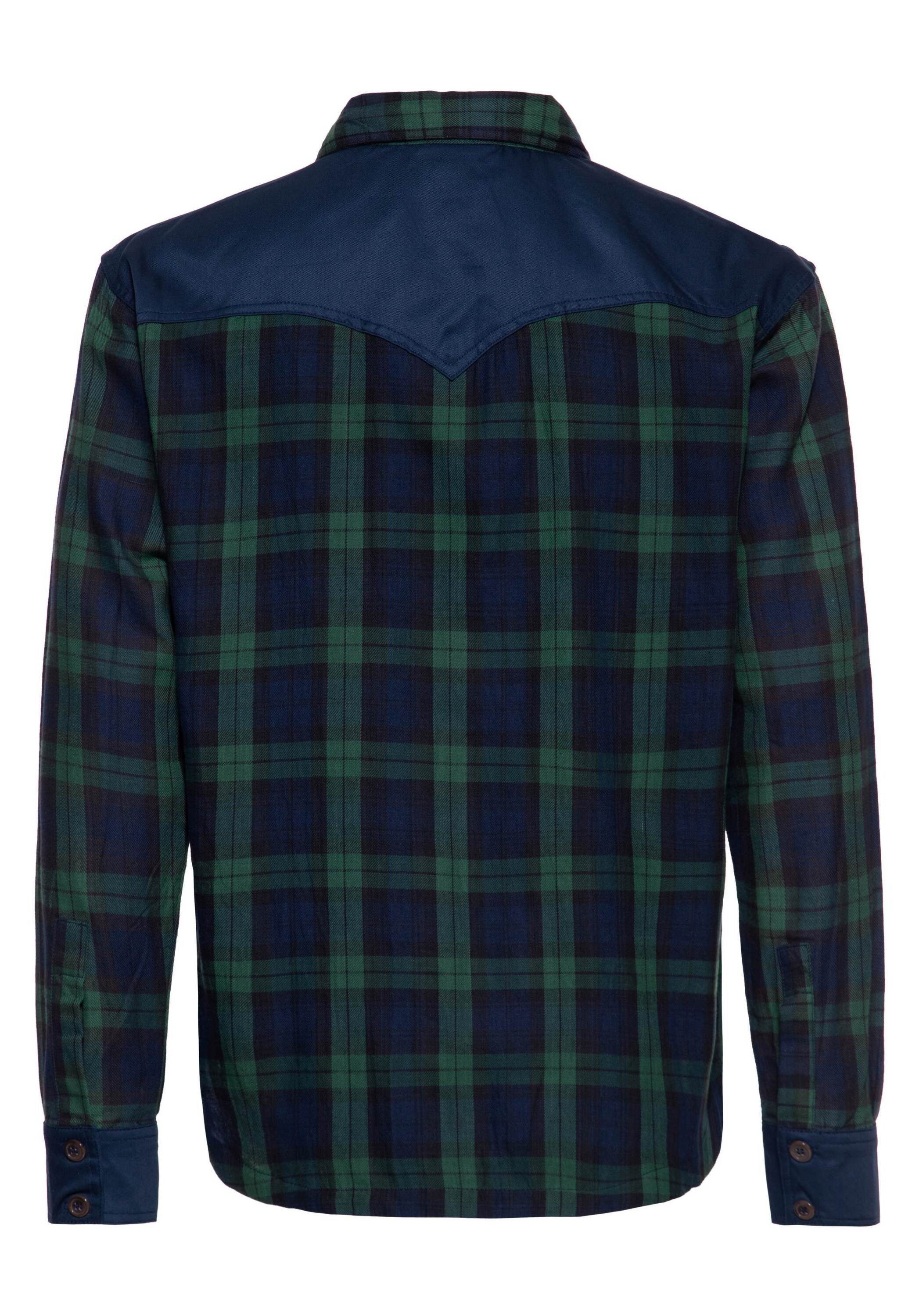 KingKerosin Langarmhemd in Flanell