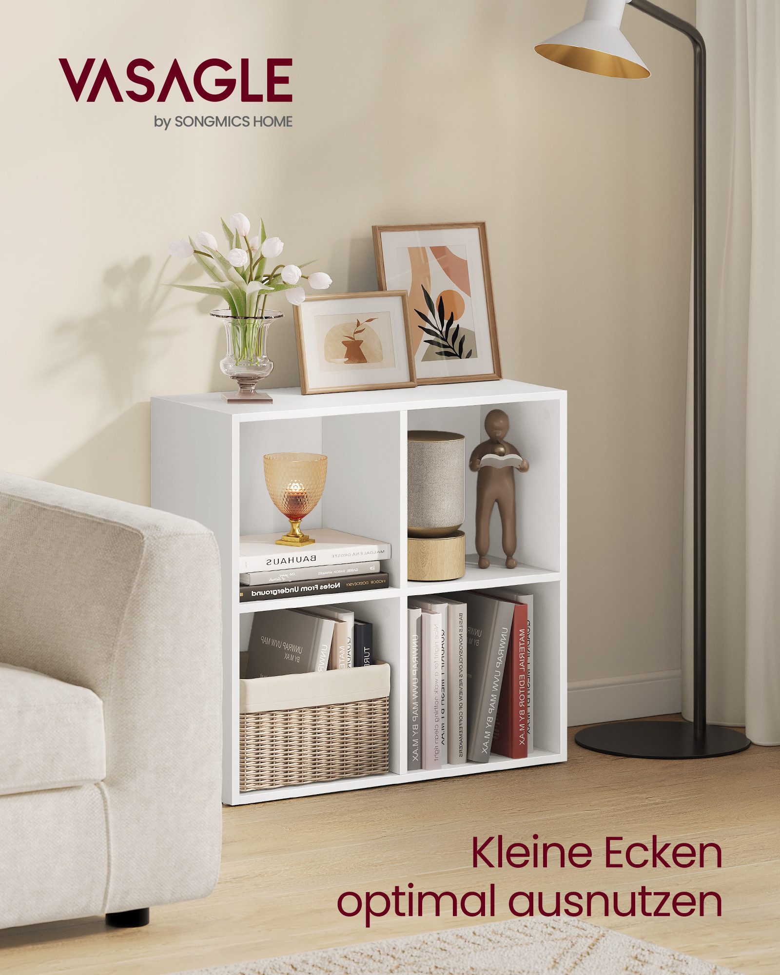 VASAGLE Bücherregal Standregal, Bücherschrank, mit 4/5/7/8 günstig online kaufen