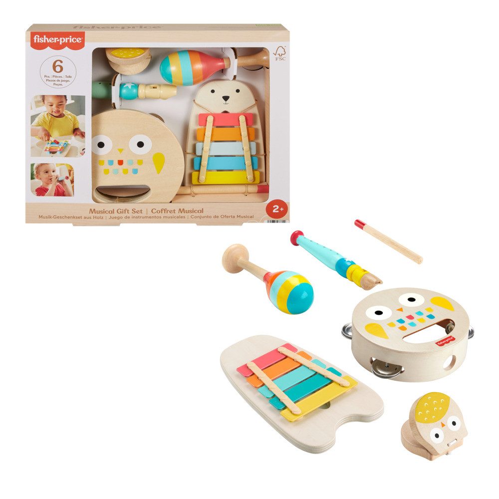 Mattel® Spielzeug-Musikinstrument Fisher-Price Musik-Set aus Holz