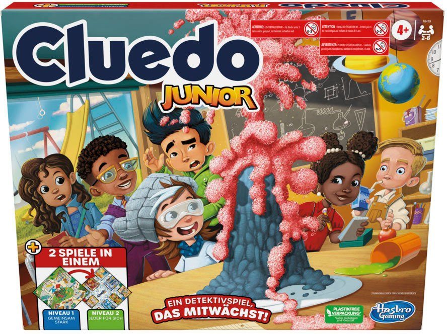 Hasbro Spiel, Kinderspiel Cluedo Gaming, Junior Hasbro