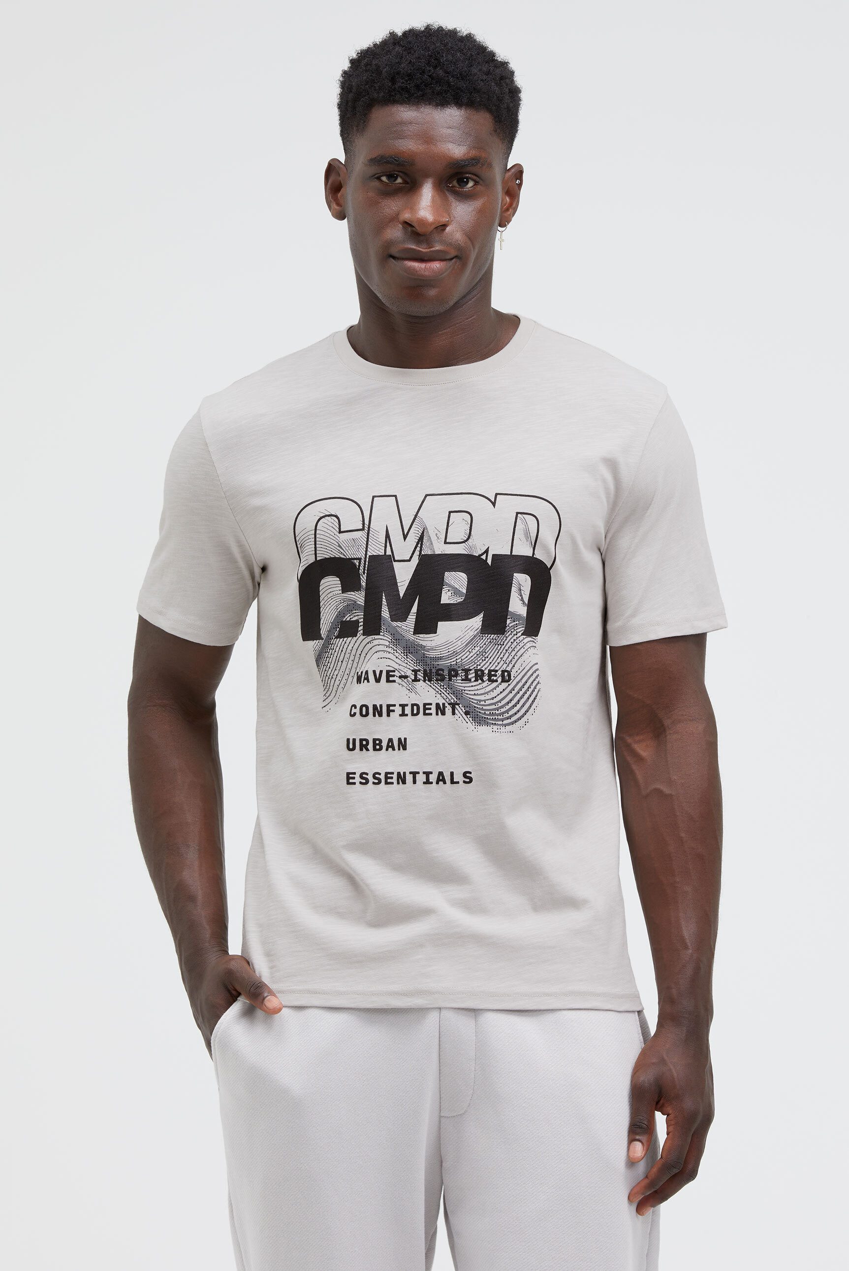 CMPD Rundhalsshirt aus Baumwolle