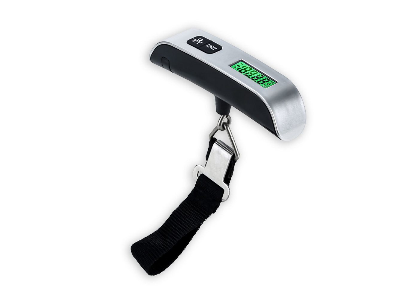Intirilife Kofferwaage, Tragkraft 50 kg, (1-tlg), Digitale Kofferwaage Elektronische Gepäckwaage Handwaage