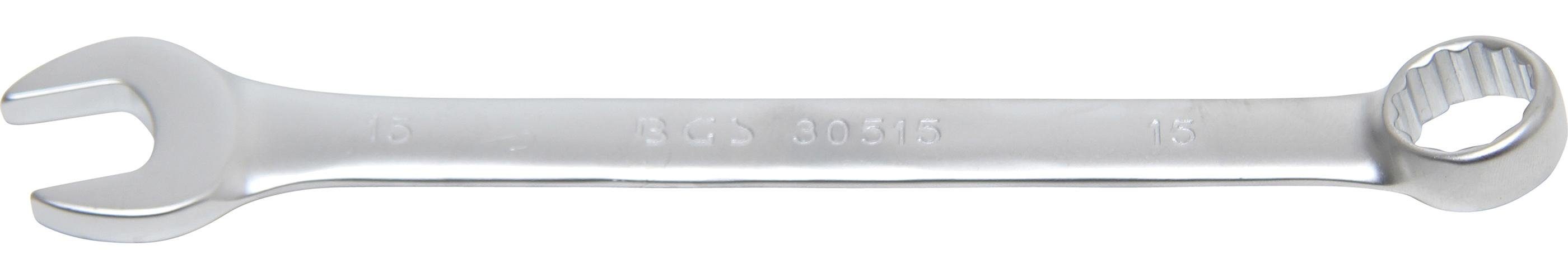 BGS technic Maulschlüssel Maul-Ringschlüssel, SW 15 mm
