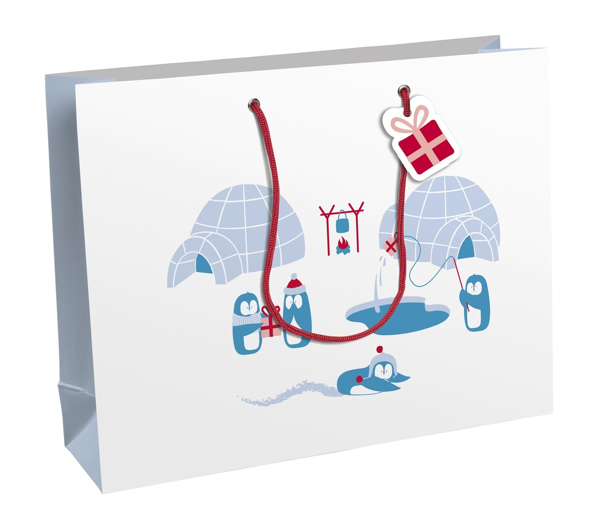 CLAIREFONTAINE Einkaufsbeutel Clairefontaine Eurowrap Clairefontaine X-30912-6C – Pinguine