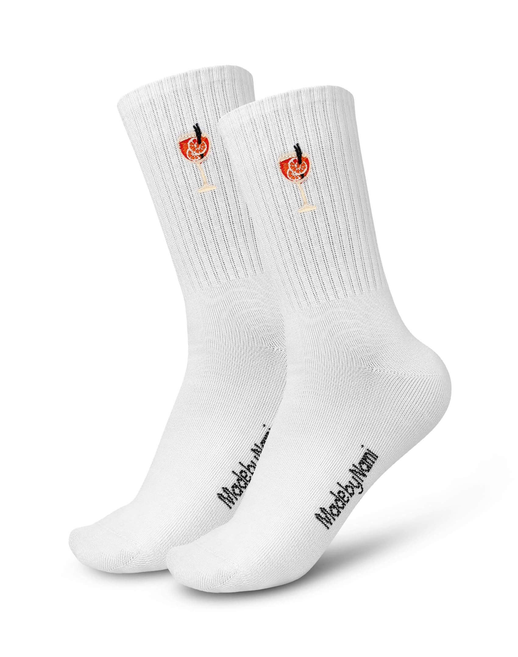 Made by Nami Socken Lustige Socken Damen & Herren mit Motiv Aperol Spritz Festival Accessoires