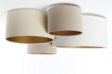 ONZENO Deckenleuchte 4Flame Elegant Natural 1 92x30x30 cm, einzigartiges Design und hochwertige Lampe