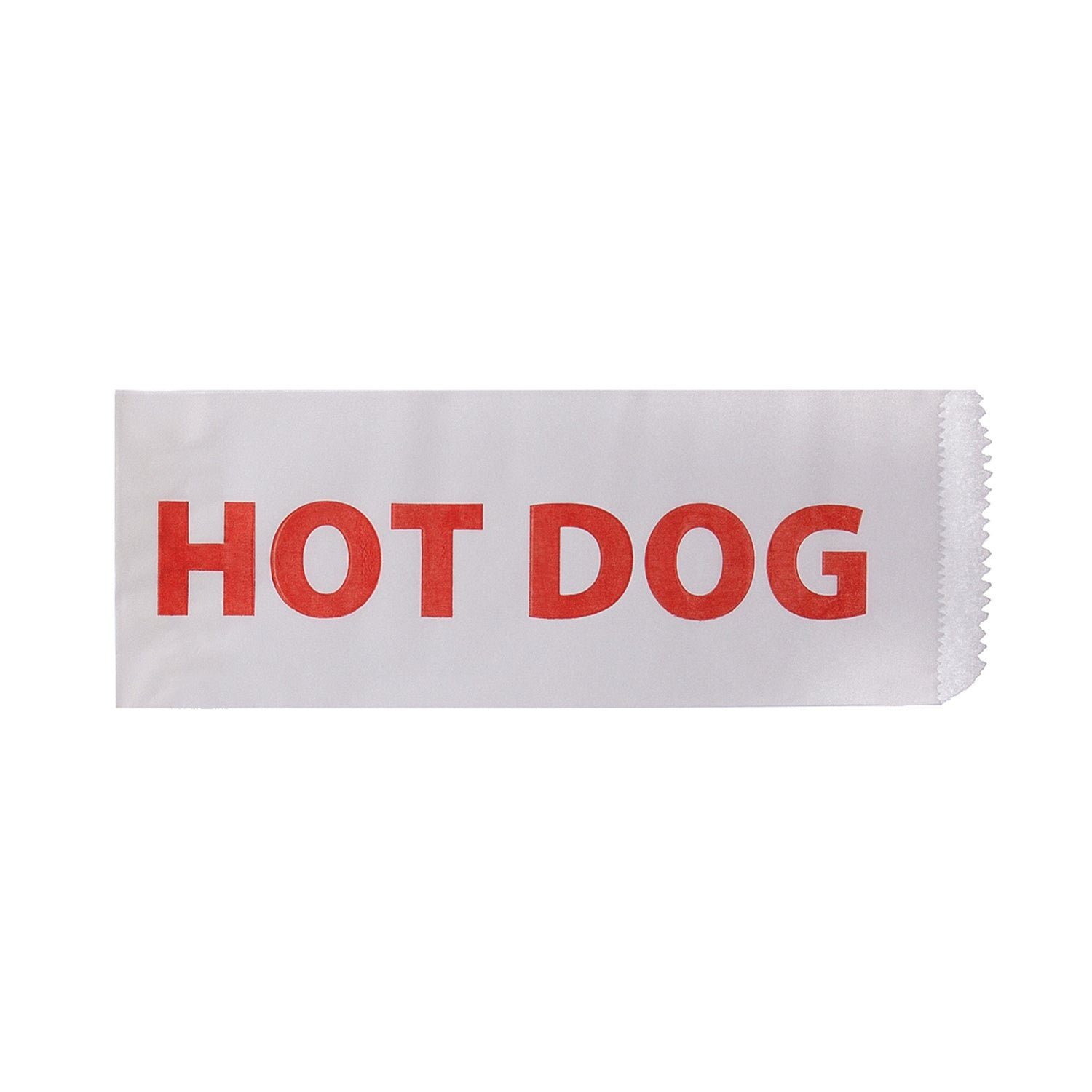 wisefood Einkaufsbeutel Papier Hot-Dog-Beutel - weiß 9x21cm - 2000 Stück
