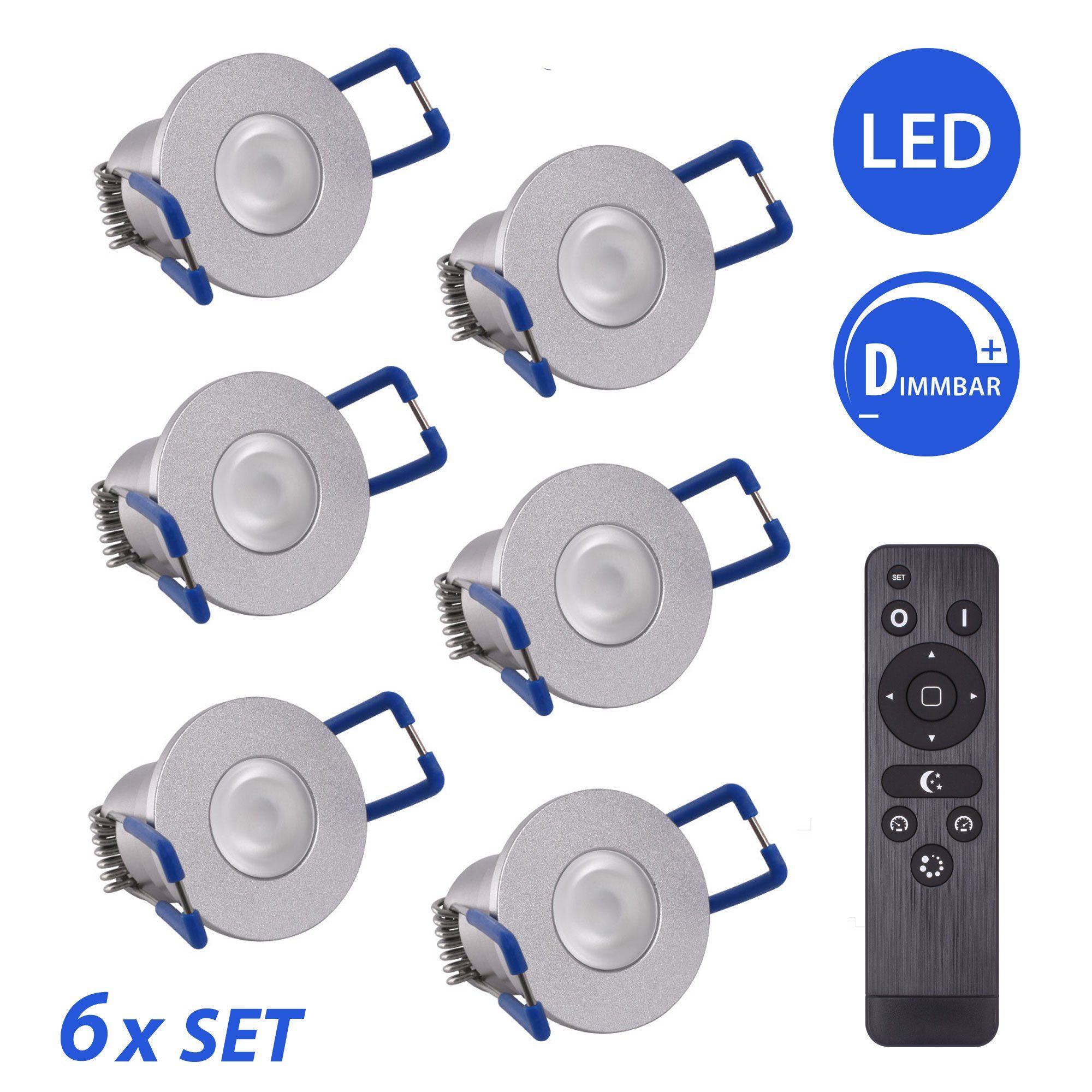 Maxkomfort LED Einbaustrahler CASCADE, LED fest integriert, warmweiß, 3000K, Terrassenbeleuchtung