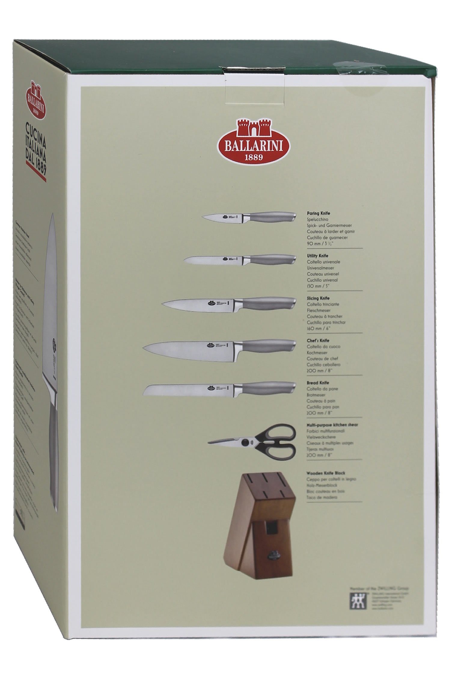 BALLARINI Messerblock TANARO 18560-007 Messerblockset 7-tlg, Natur