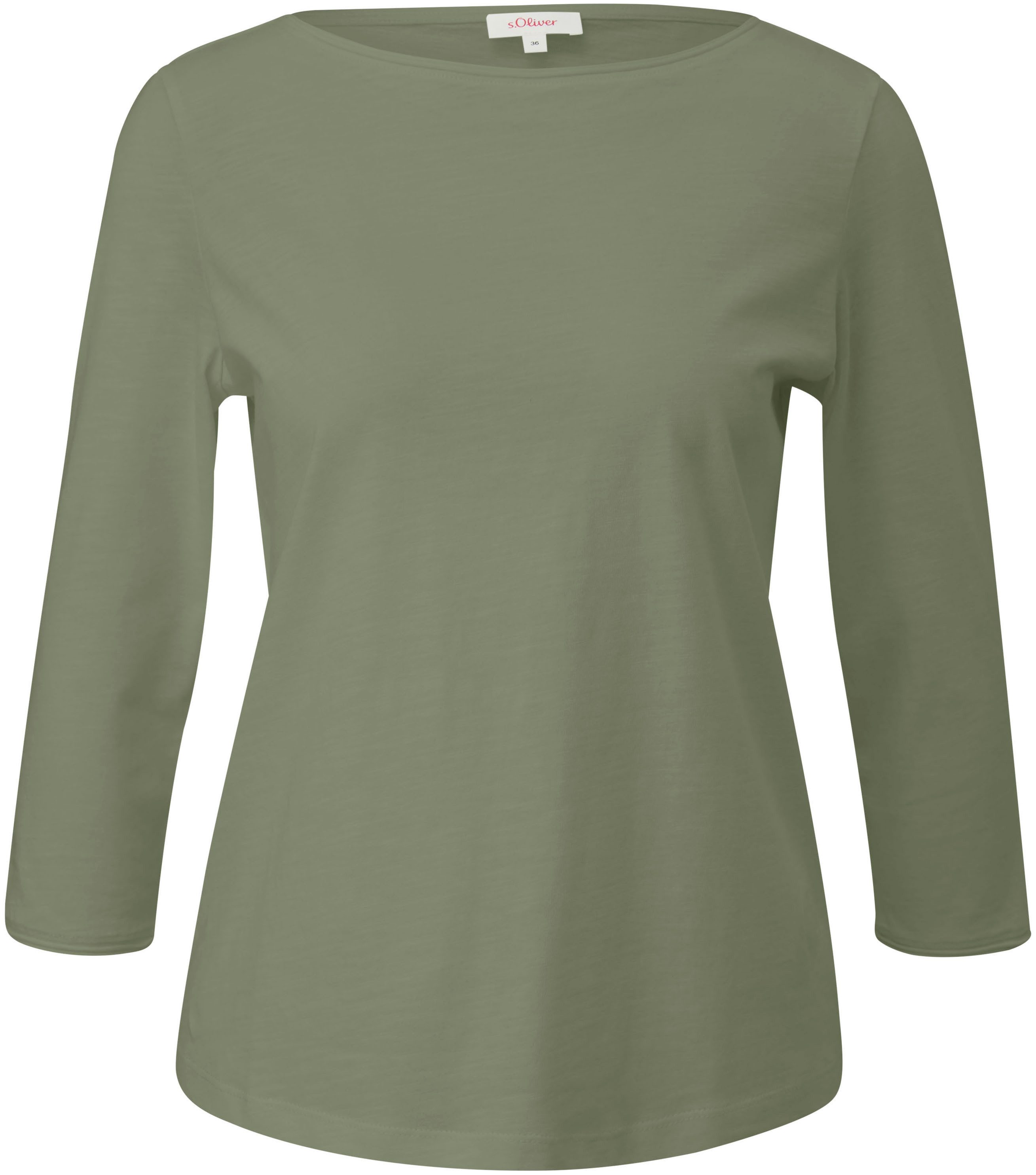 s.Oliver Langarmshirt aus Flammgarn günstig online kaufen