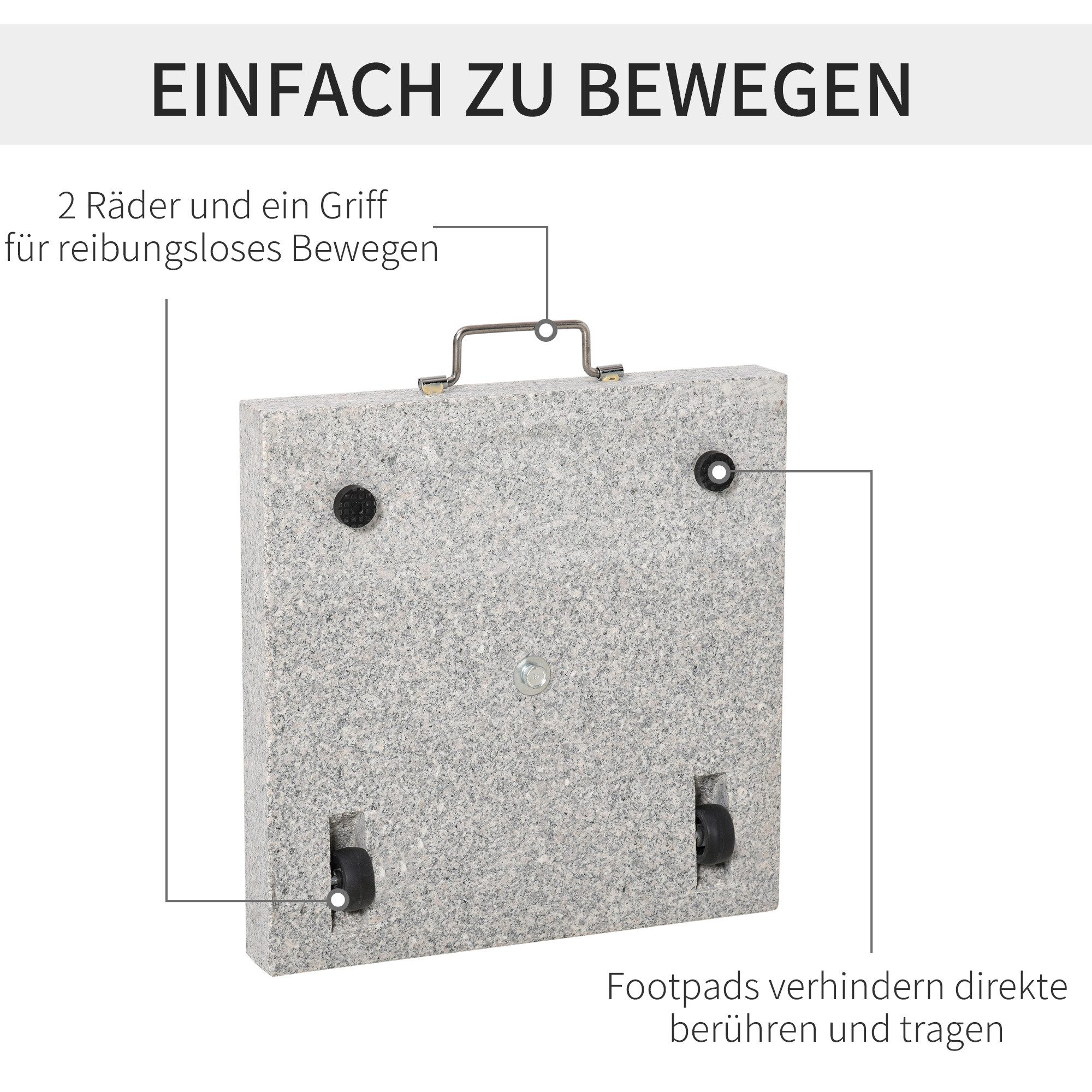 MC Star Schirmständer Mobiler Sonnenschirmständer 28kg günstig online kaufen