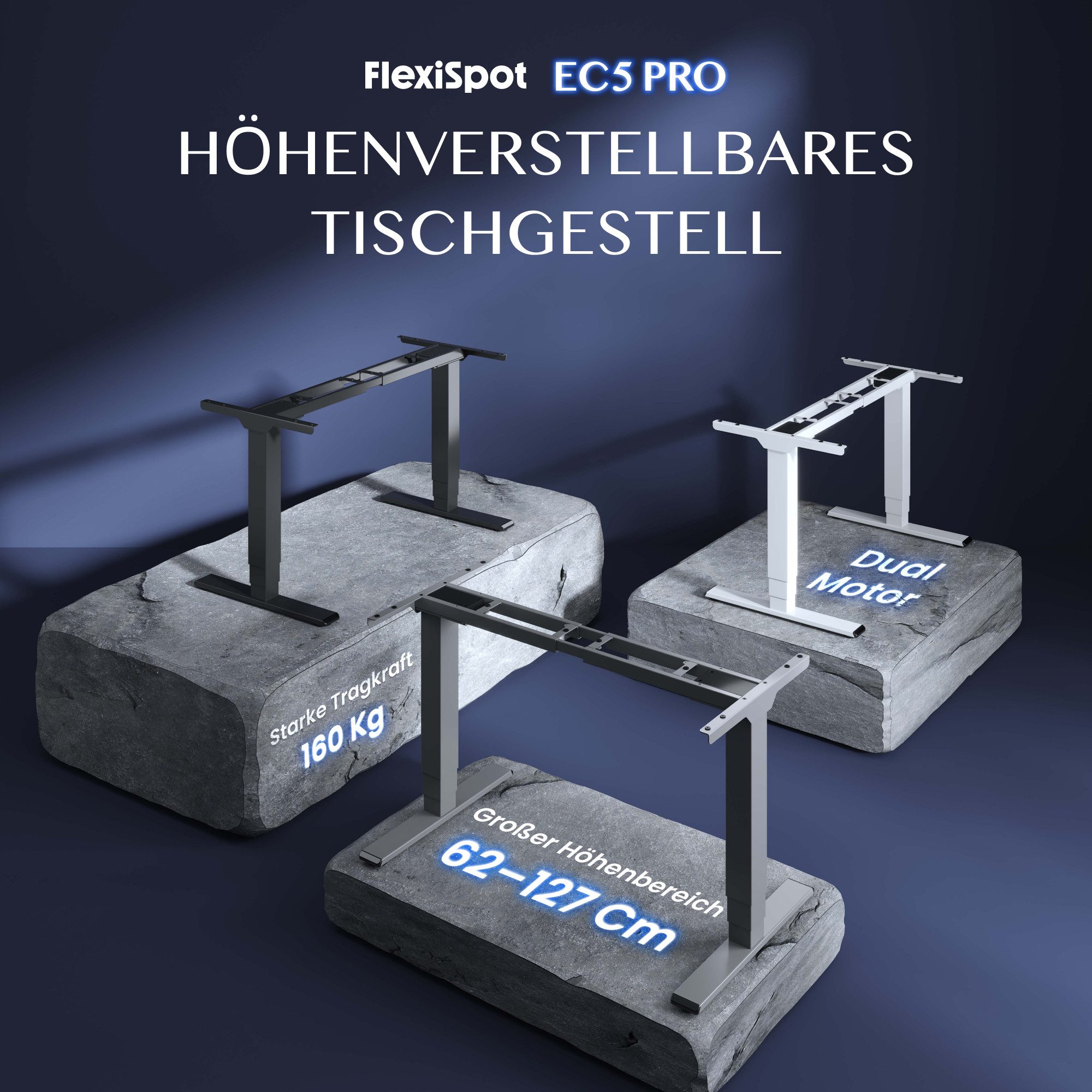 FLEXISPOT Schreibtisch Elektrisch höhenverstellbares Tischgestell (EC5 Seri günstig online kaufen