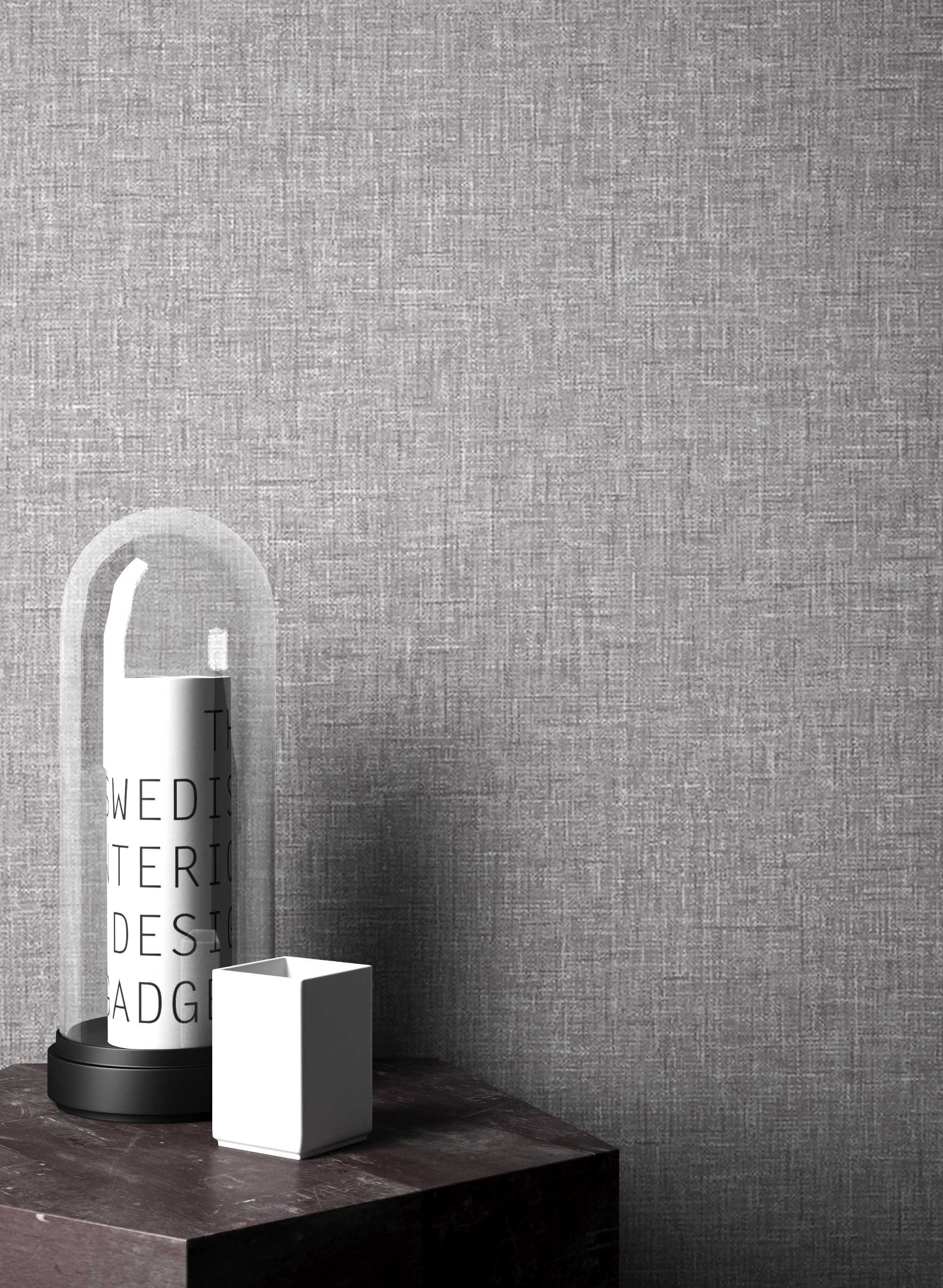 Newroom Papiertapete, Grau Tapete Retro Unifarbe - Unifarben Natur Uni Struktur für Büro Diele/Flur Schlafen, Einfarbig, Unifarben