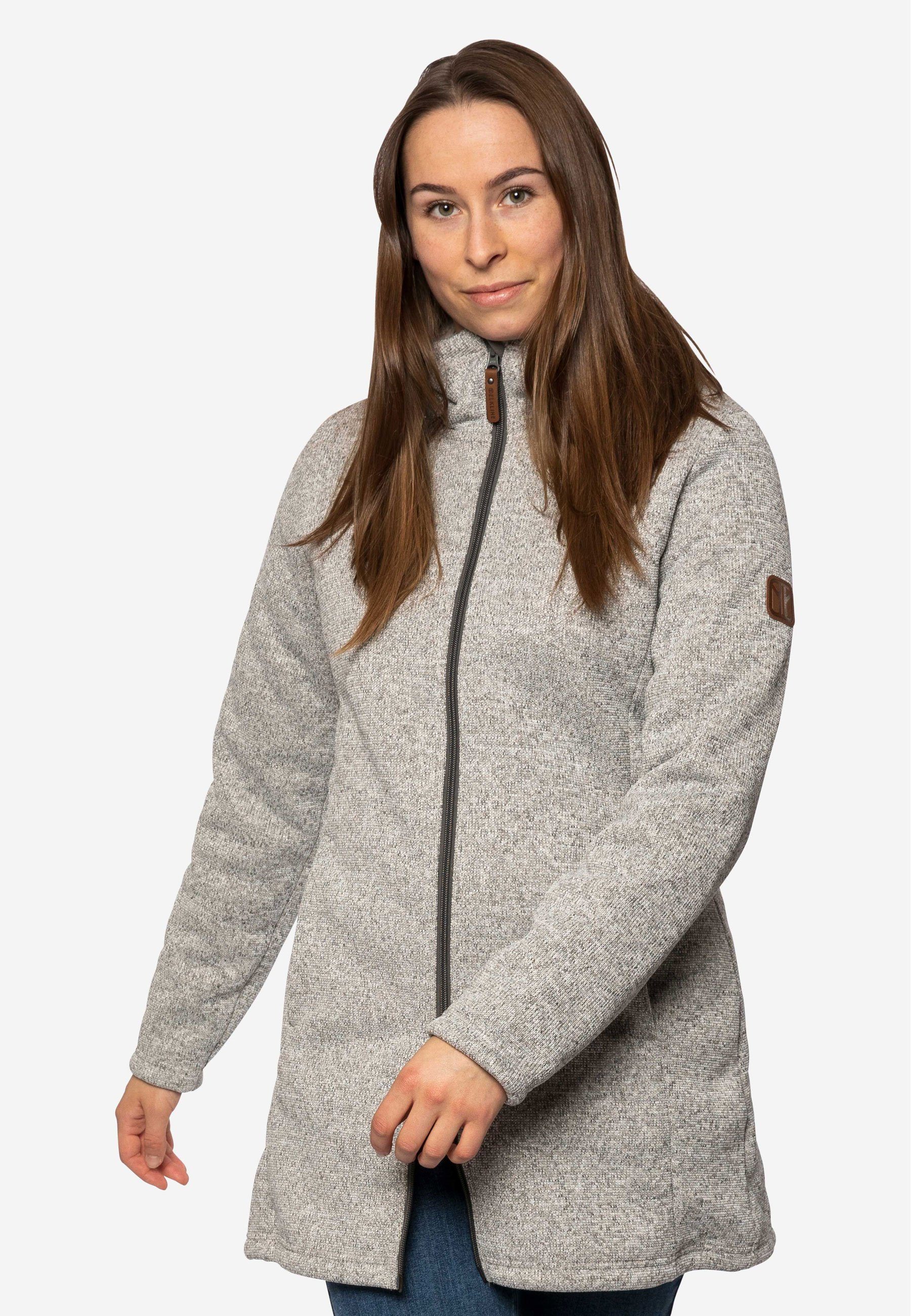 Elkline Fleecejacke Morning Dew wärmend winddicht wasserabweisend mit Kapuze