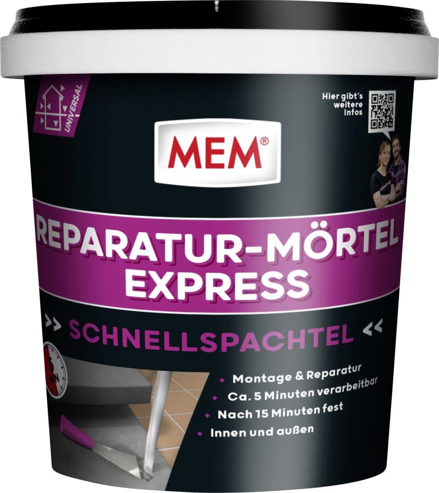 MEM Bauchemie Beton MEM Reparatur-Mörtel Express 1 kg