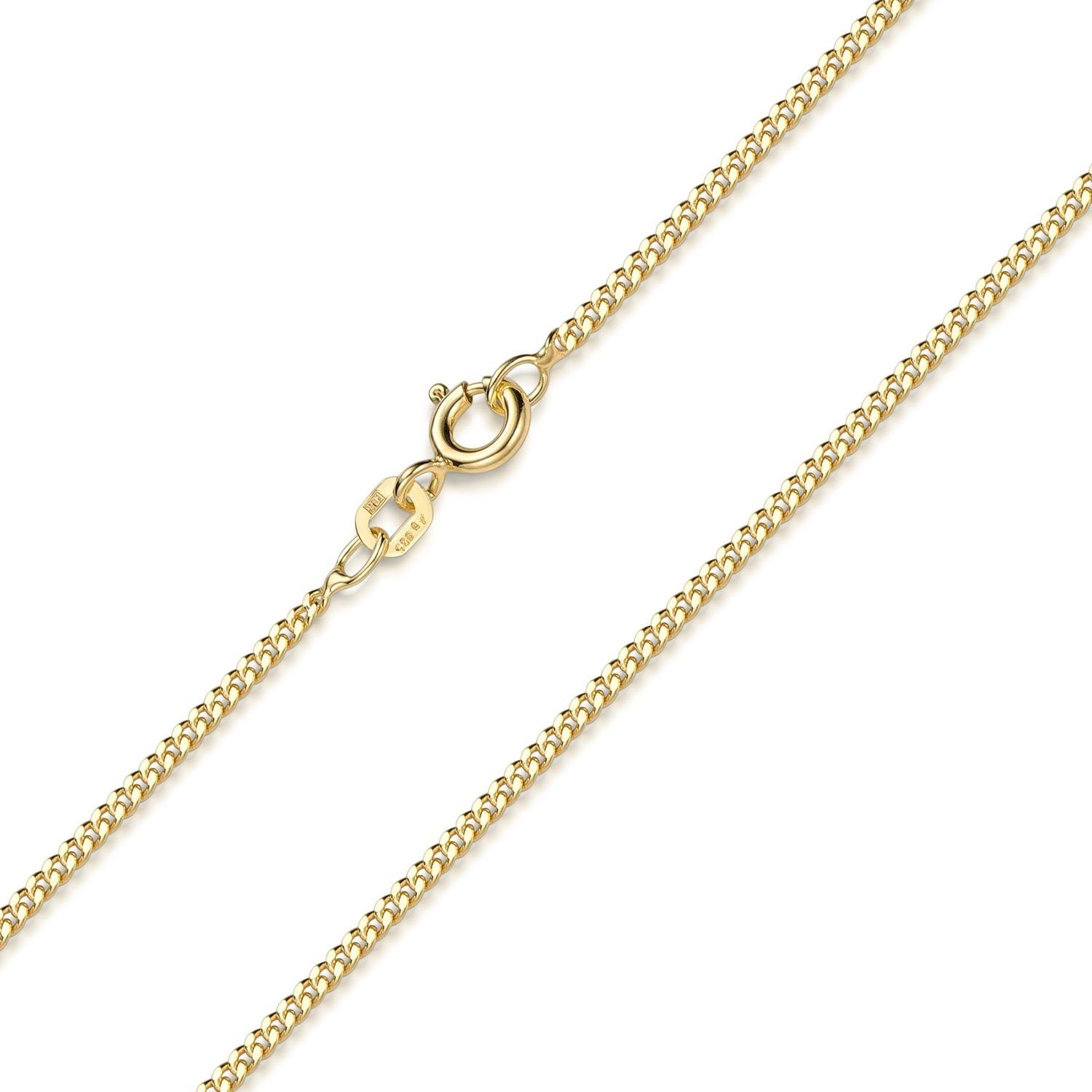 Materia Kette ohne Anhänger Flache Panzerkette vergoldet 1,7mm K88, aus 925 günstig online kaufen