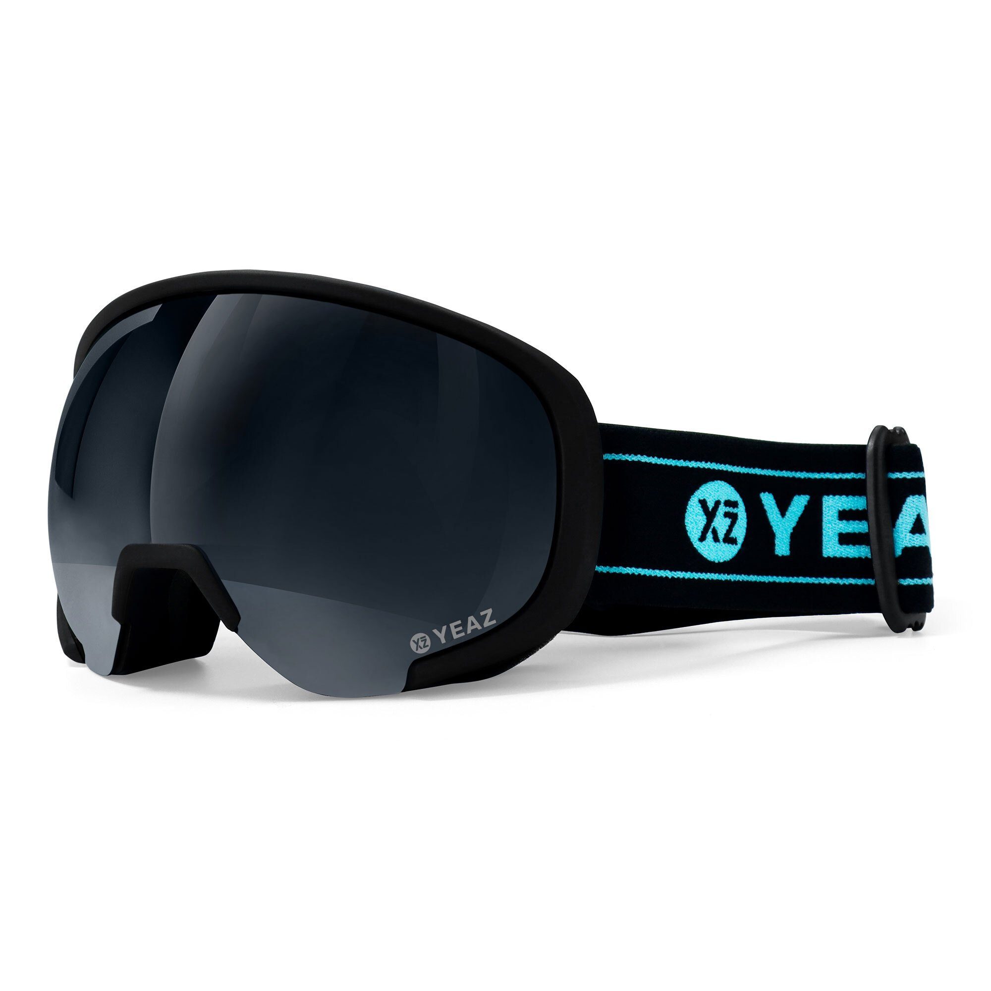 YEAZ Skibrille BLACK RUN Ski- und Snowboard-Brille schwarz/matt, Premium-Ski- und Snowboardbrille für Erwachsene und Jugendliche