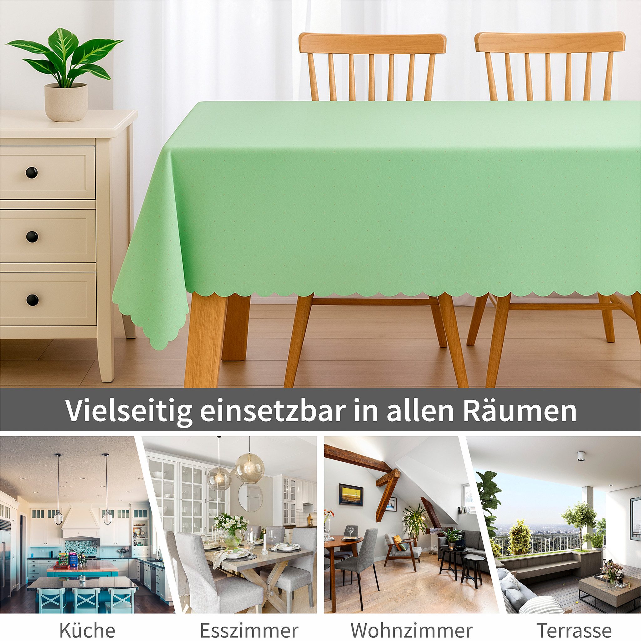 matches21 HOME & HOBBY Tischdecke Tischläufer 40 x 150 cm in Weiß für Essti günstig online kaufen