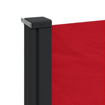 vidaXL Seitenmarkise Seitenmarkise Ausziehbar Rot 100x500 cm