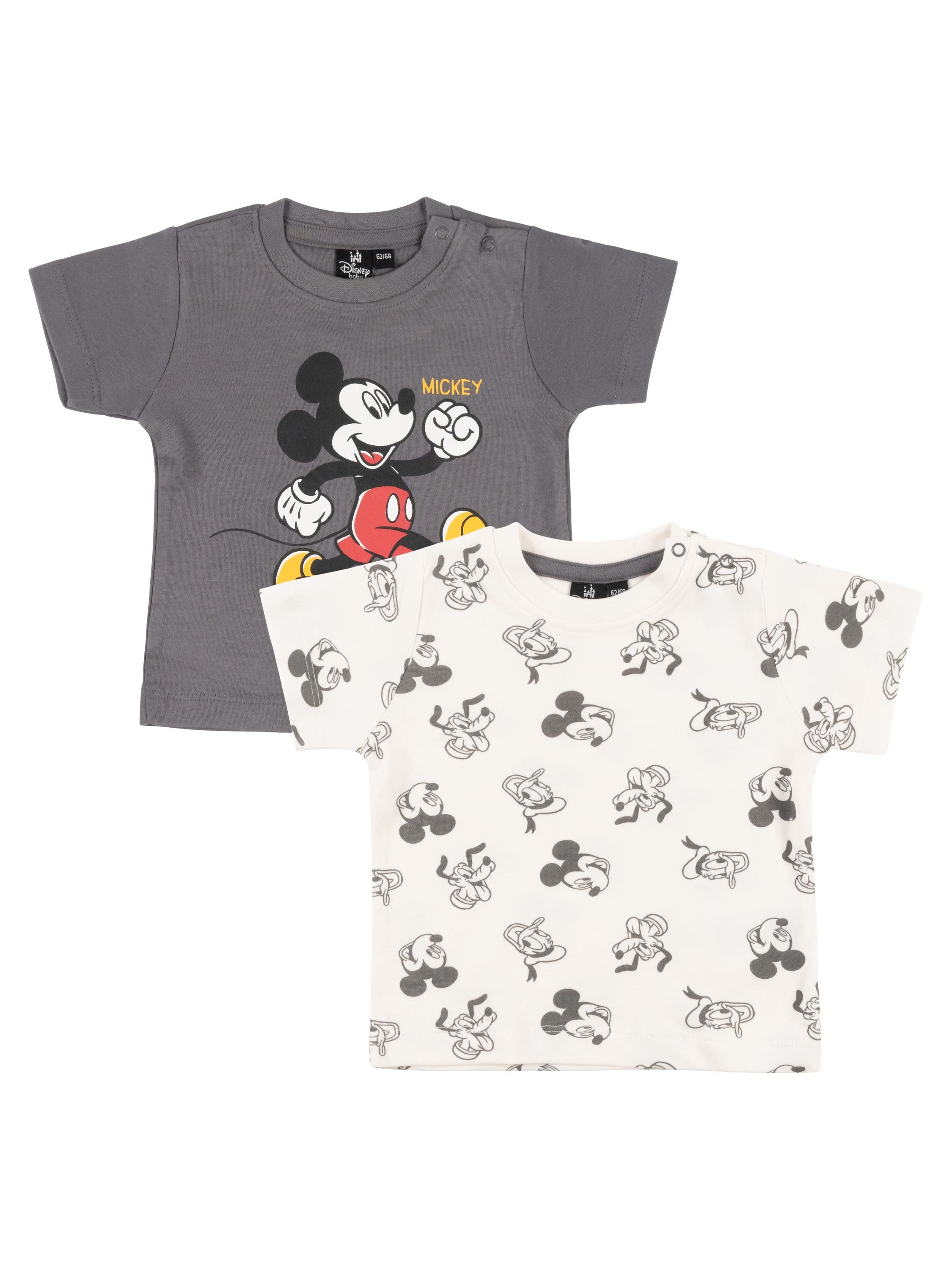 T-Shirt Disney Mickey Mouse Baby T-Shirt Shirt Kurzarm (2er Pack)