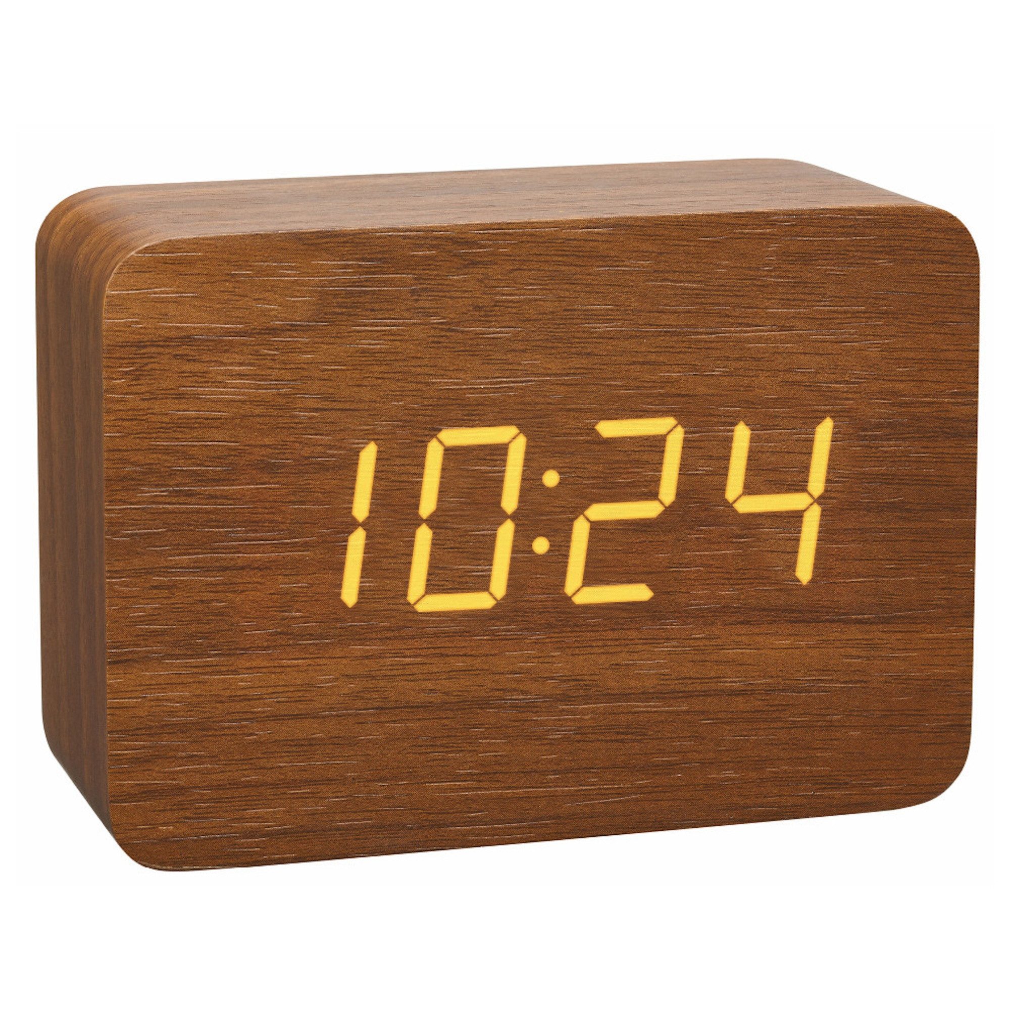 Funkwecker Design Funk-Wecker in Holz-Optik Clocco TFA 60.2549
