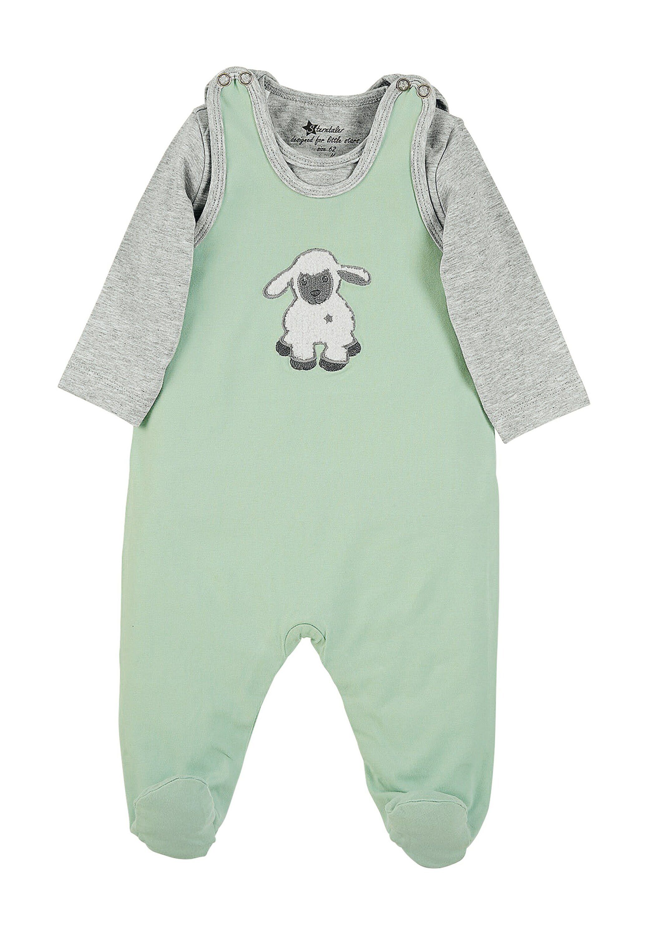 Sterntaler Baby-Strampler-Set – Mit Langarmbody, Esel-Applikation & Druckknöpfen, Größe 56