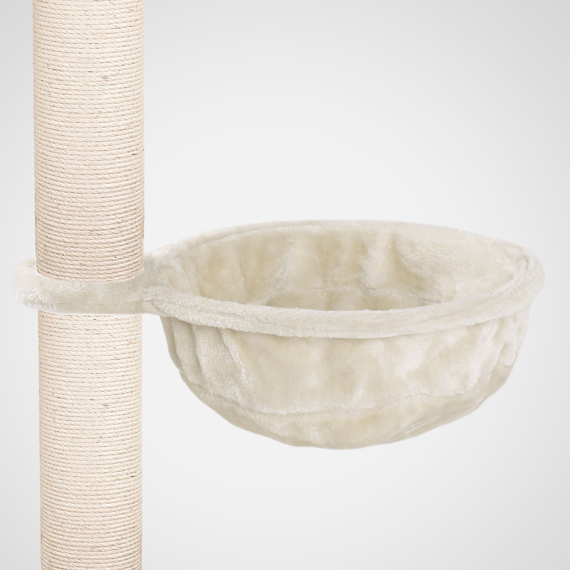 Happypet Kratzbaum, Durchmesser: ca. 40 cm, Hochwertiger Plüsch, Belastbarkeit: bis 15 kg