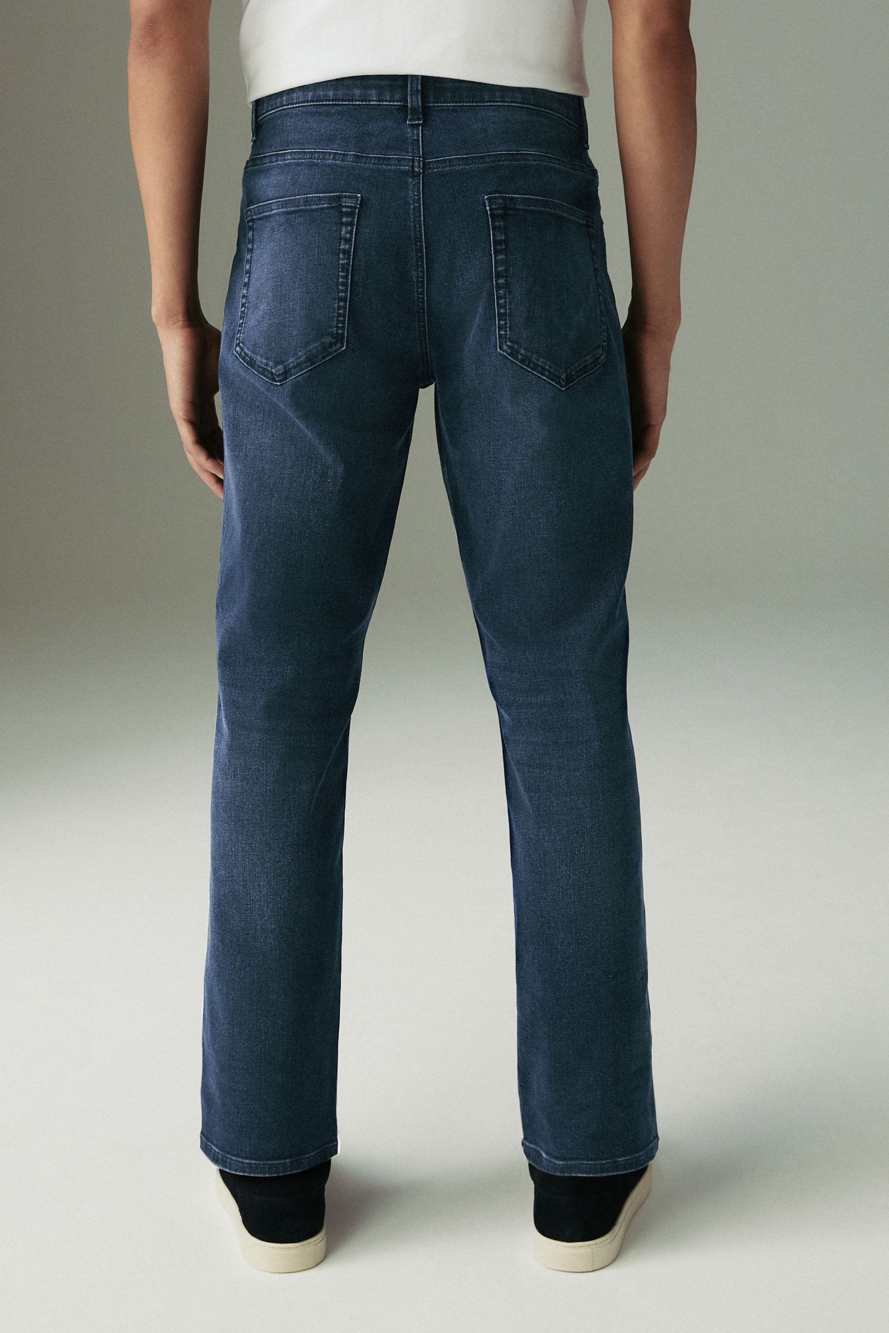 Next Straight-Jeans Straight-Fit Stretch-Jeans mit Gürtel günstig online kaufen