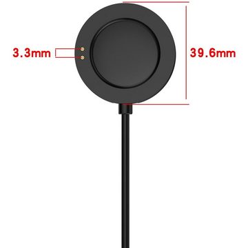 Wigento Für Xiaomi Watch 2 Pro USB Port 1 Meter Watch Charging Ladekabel Black Stromadapter