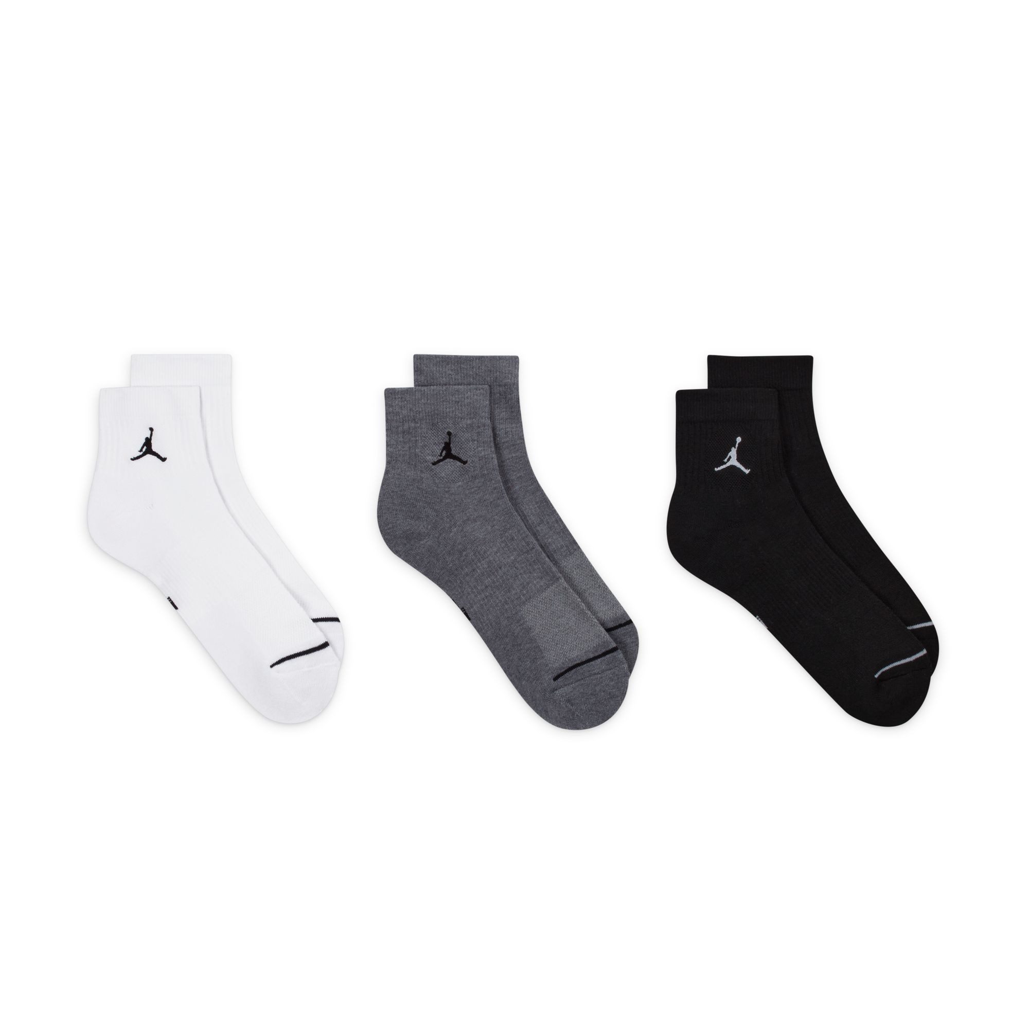 Nike Funktionssocken U J ED CUSH POLY ANKLE 3PR 144 für den Alltag, mit schweißableitendem Material, sportlicher Stil