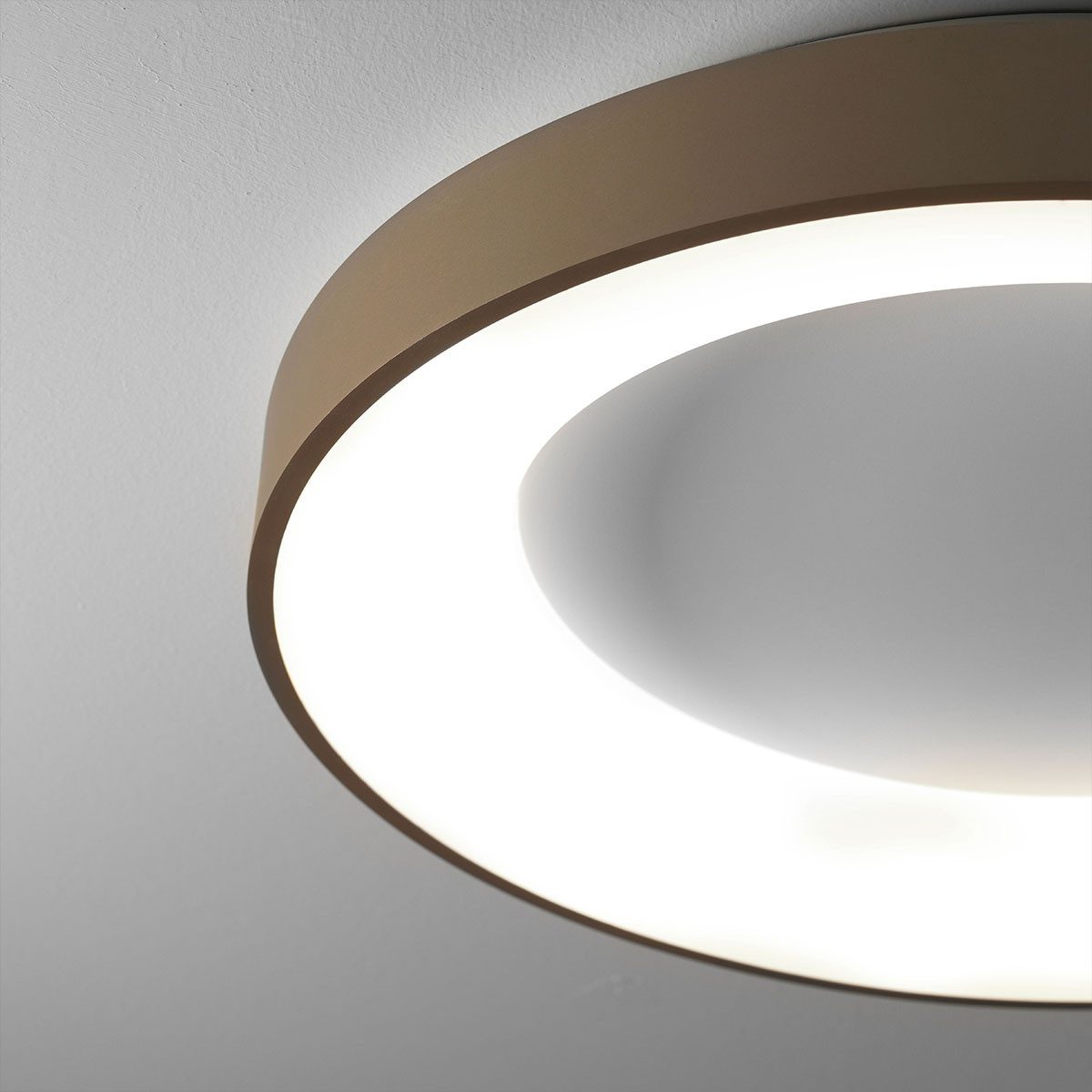 Vivida International Deckenleuchten Inner-R Deckenleuchte, Schwarz, Ø: 48 cm, LED fest integriert, Warmweiß, Deckenlampe