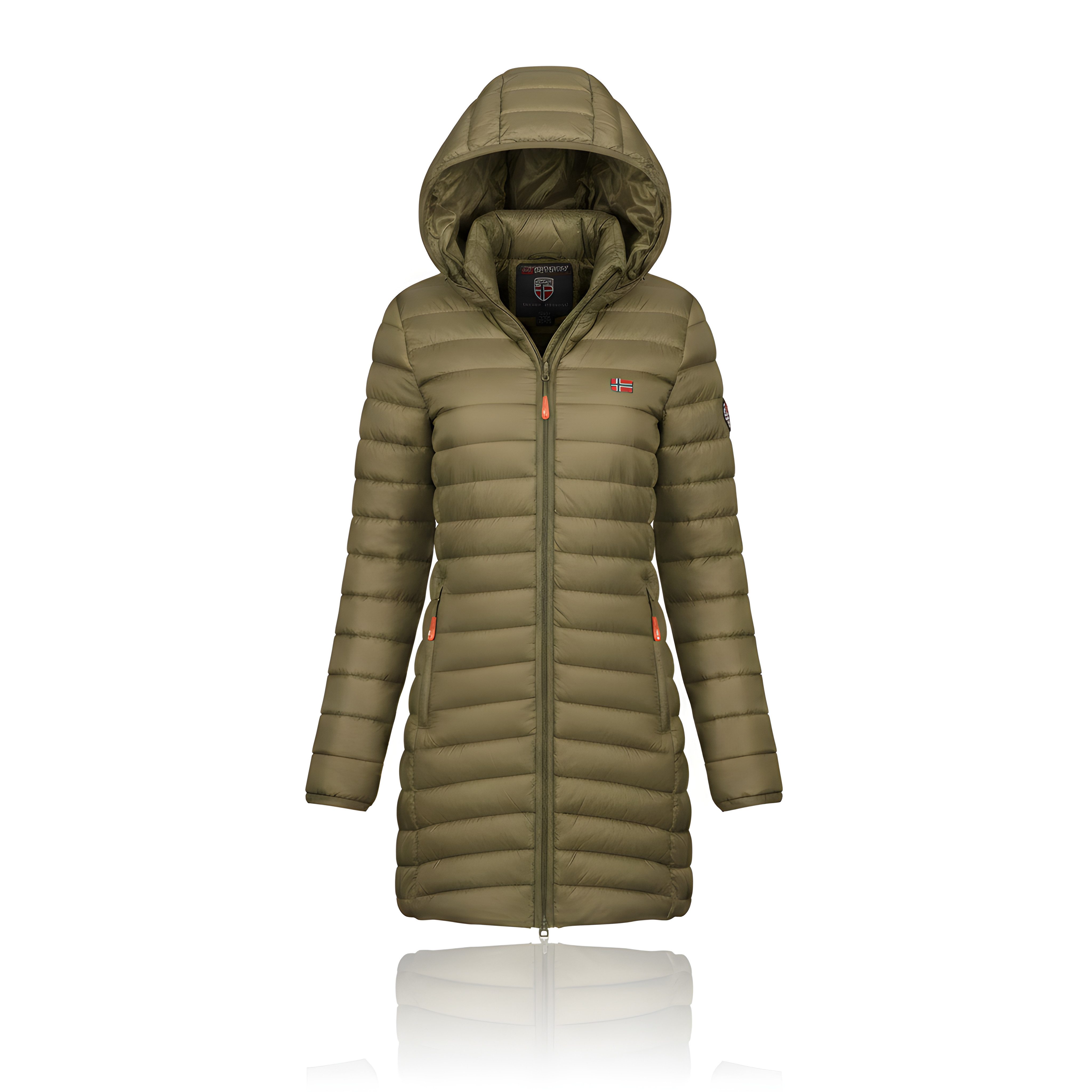 Geographical Norway Steppmantel Damen Outdoorjacke Lange Steppjacke Parka S-2XL