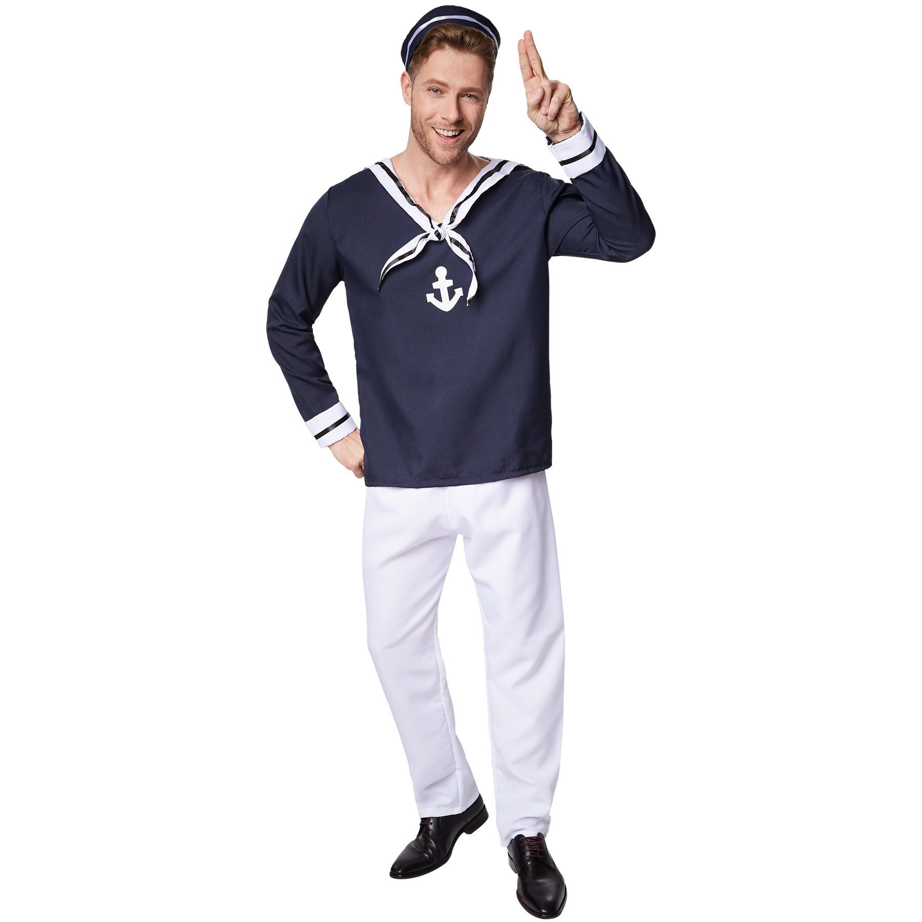 dressforfun Kostüm Herrenkostüm Seemann, Schönes Oberteil im Marinelook