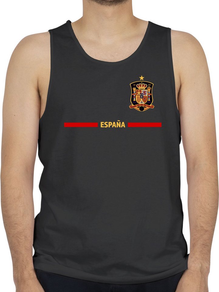Shirtracer Tanktop Spanisches Trikot Wappen, España mit Stolz, Spanien Fan-Motiv 2024 Fussball EM Fanartikel