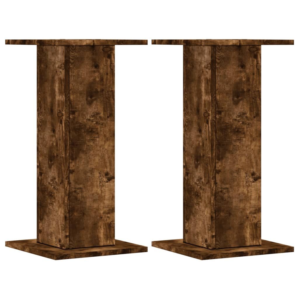vidaXL Blumenständer Pflanzenständer 2 Stk. Räuchereiche günstig online kaufen