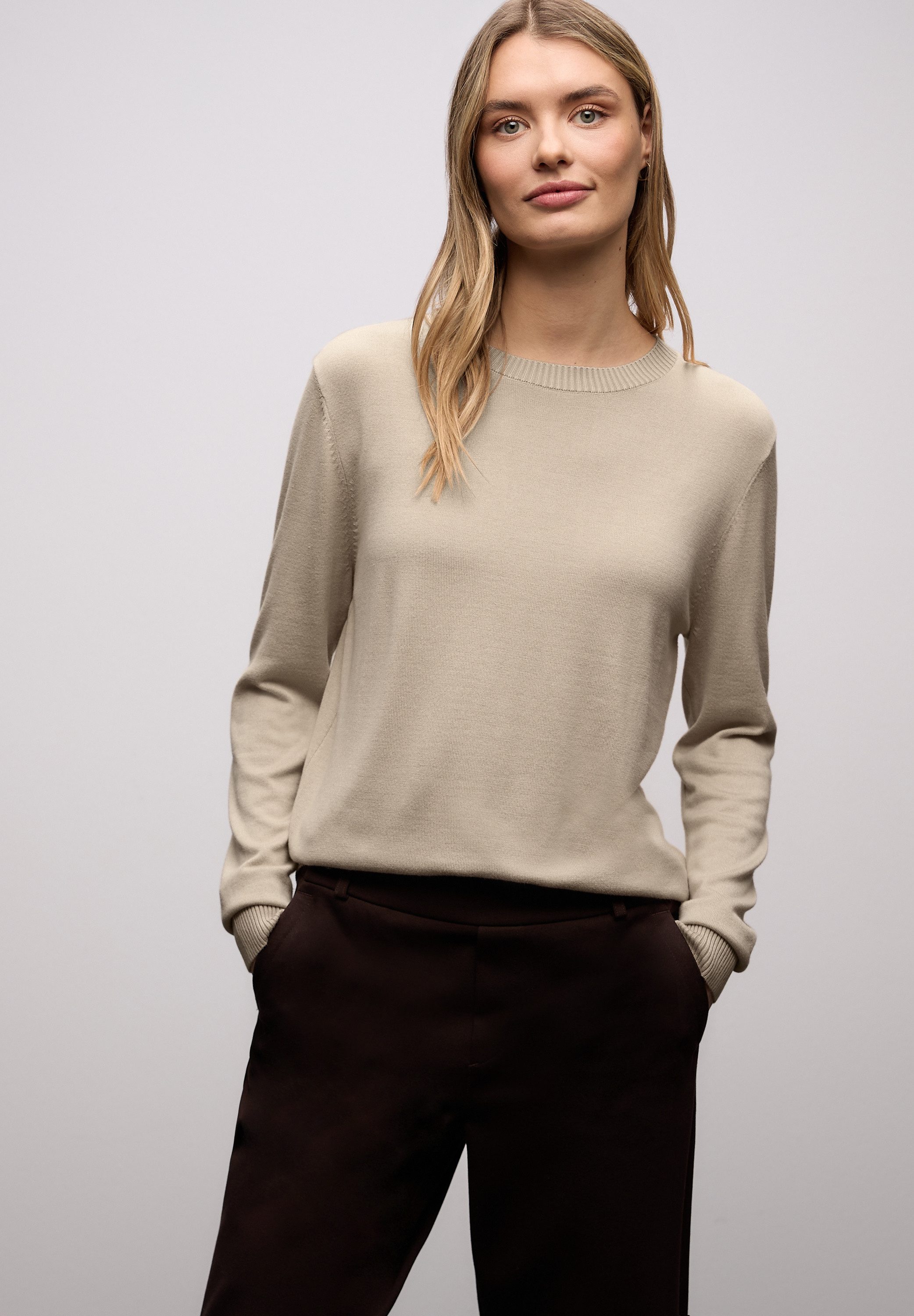 STREET ONE Strickpullover aus Viskosemix günstig online kaufen