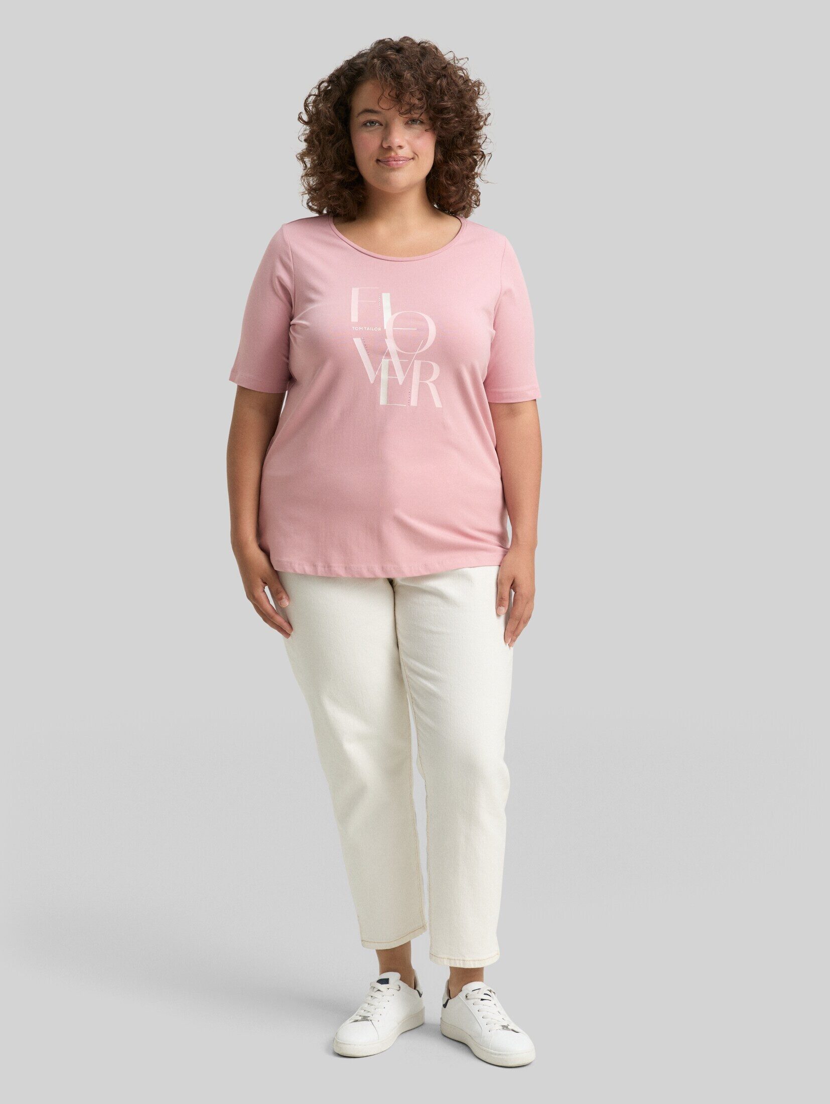 TOM TAILOR PLUS T-Shirt T-Shirt Plus Size - T-Shirt mit Print – Bild 5 von 5