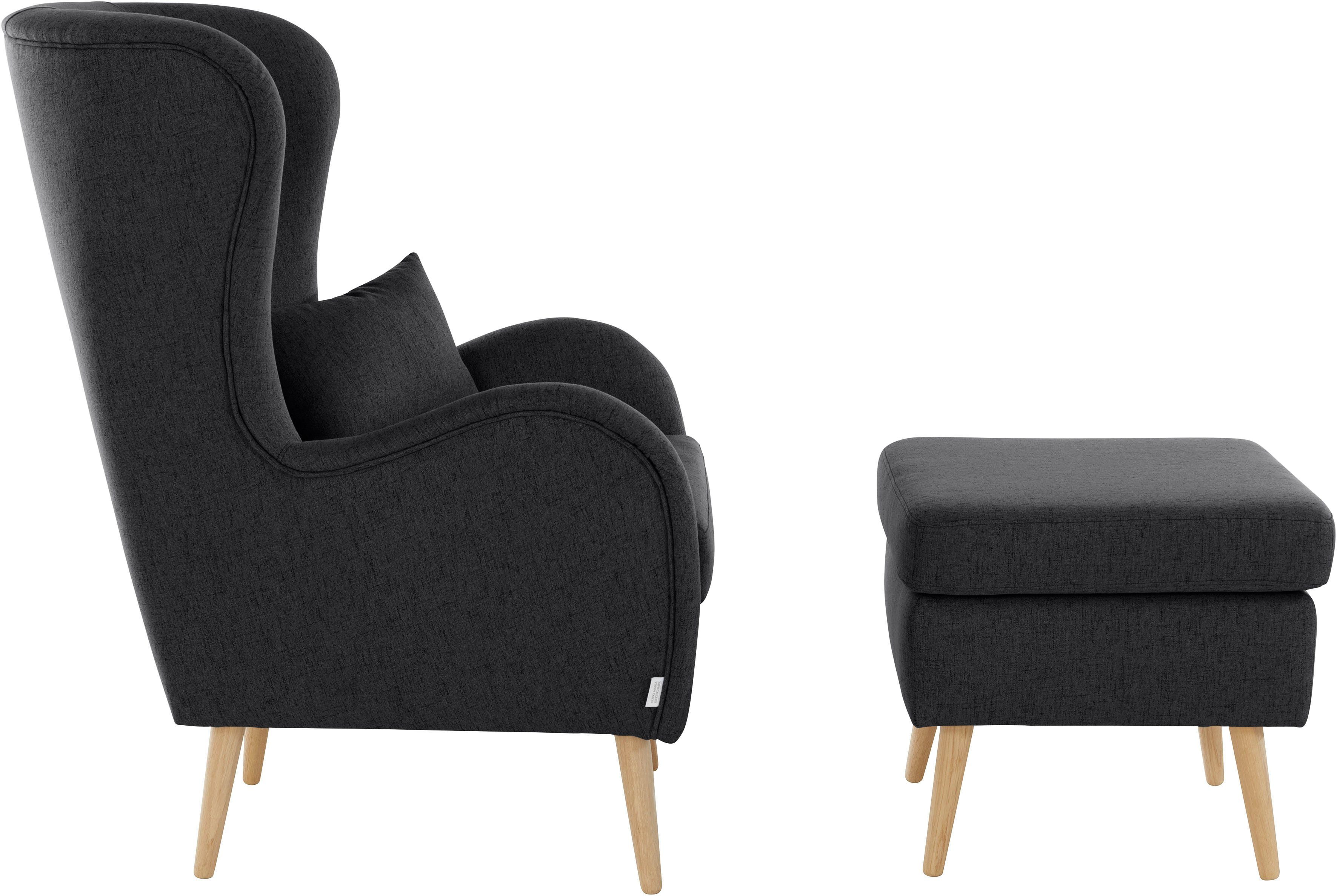 Home affaire Sessel Sallito, Ohrensessel, TV-Sessel, für Wohnzimmer, auch in Samtcord